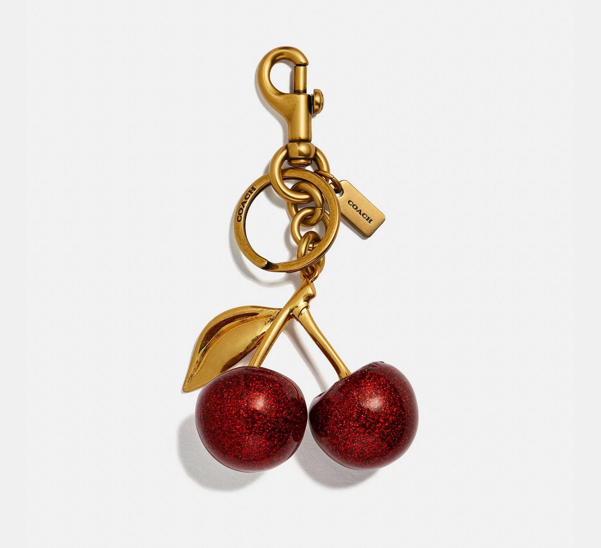Coach Cherry Bag Charm – Brass/Red Apple - Mind Türkiye