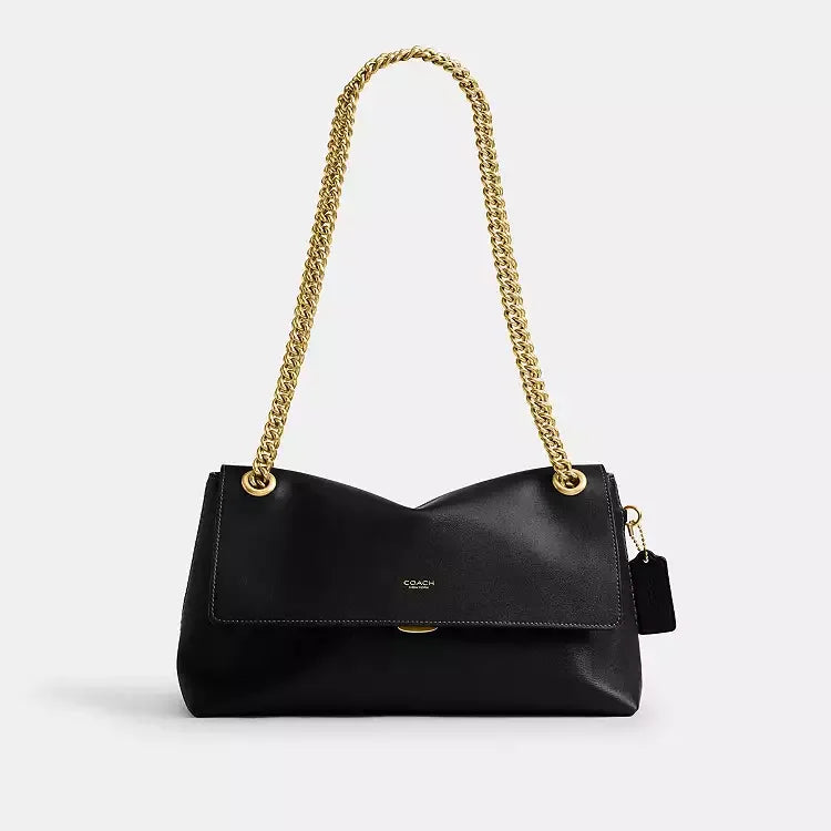 Coach Chelsea Shoulder Bag 30 – Brass/Black - Mind Türkiye