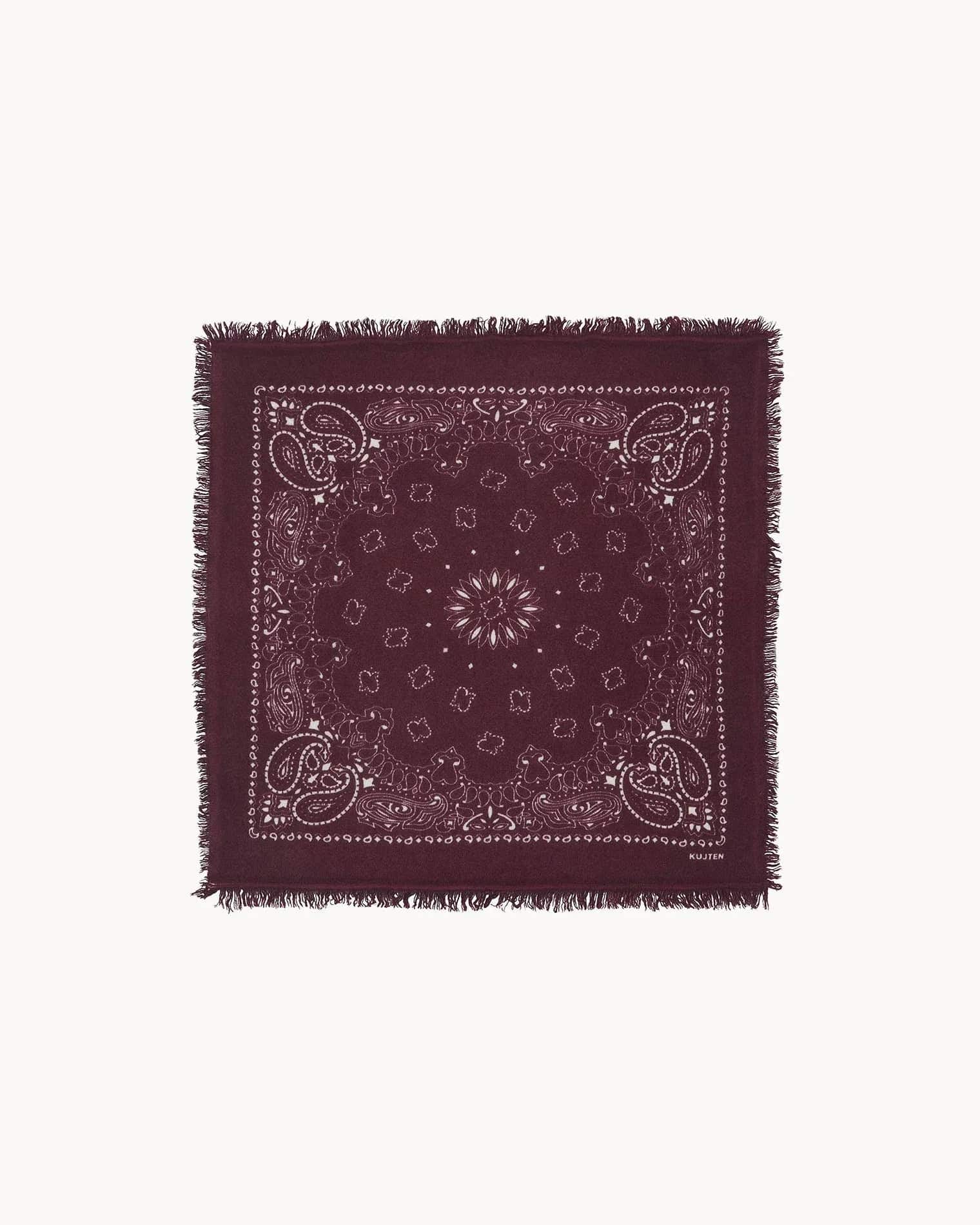 KUJTEN Small Bandana Hachi Burgundy – Bandana - Mind Türkiye