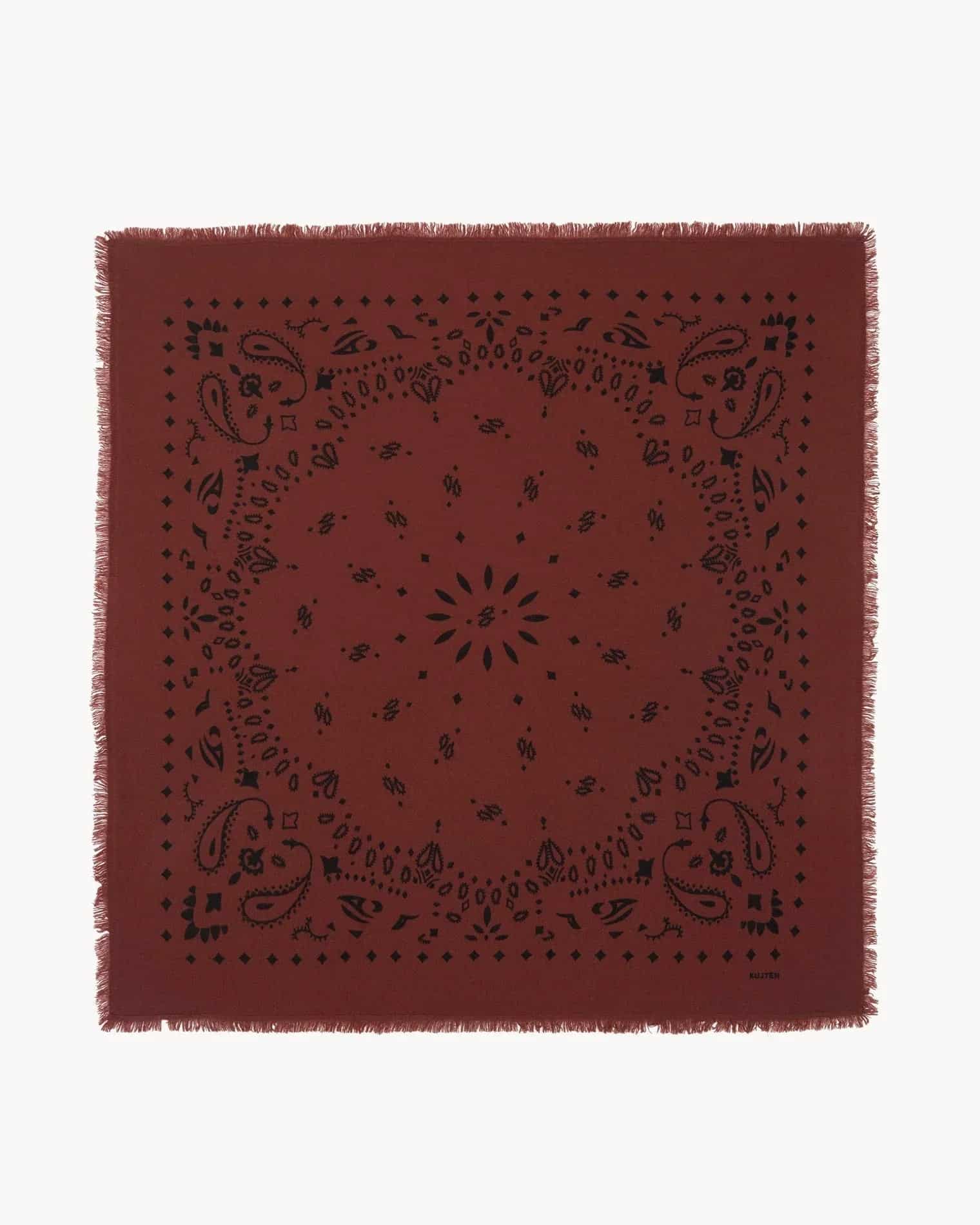 KUJTEN Bandana Hachiko Earth Burgundy – Bandana