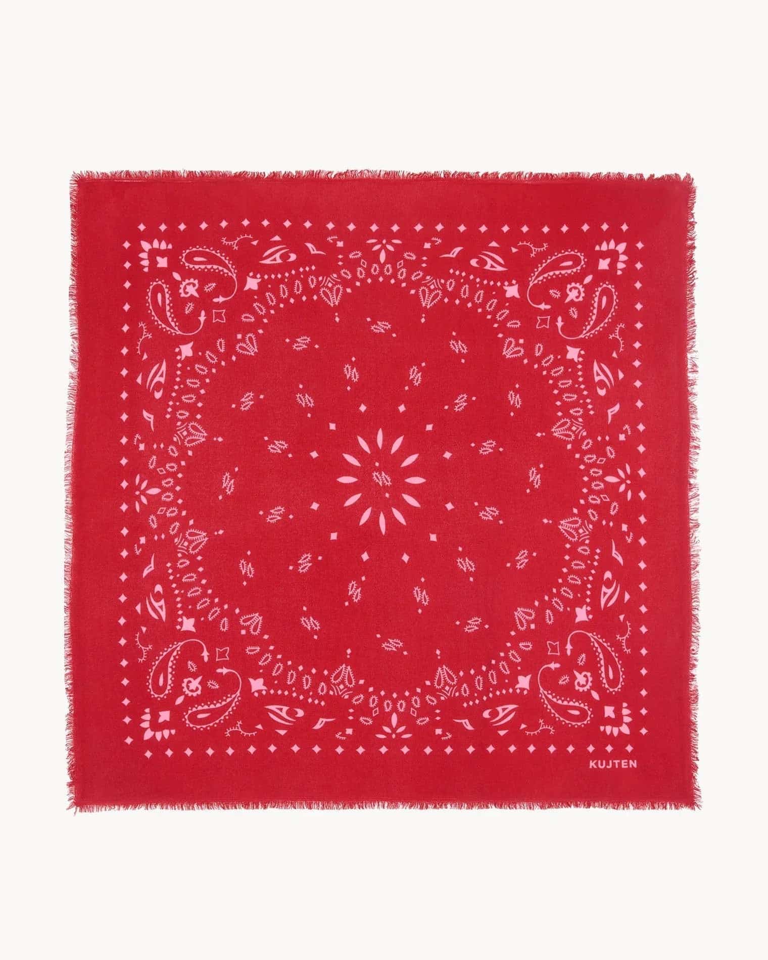 KUJTEN Bandana Hachiko Red Flag / Candy Pink – Bandana