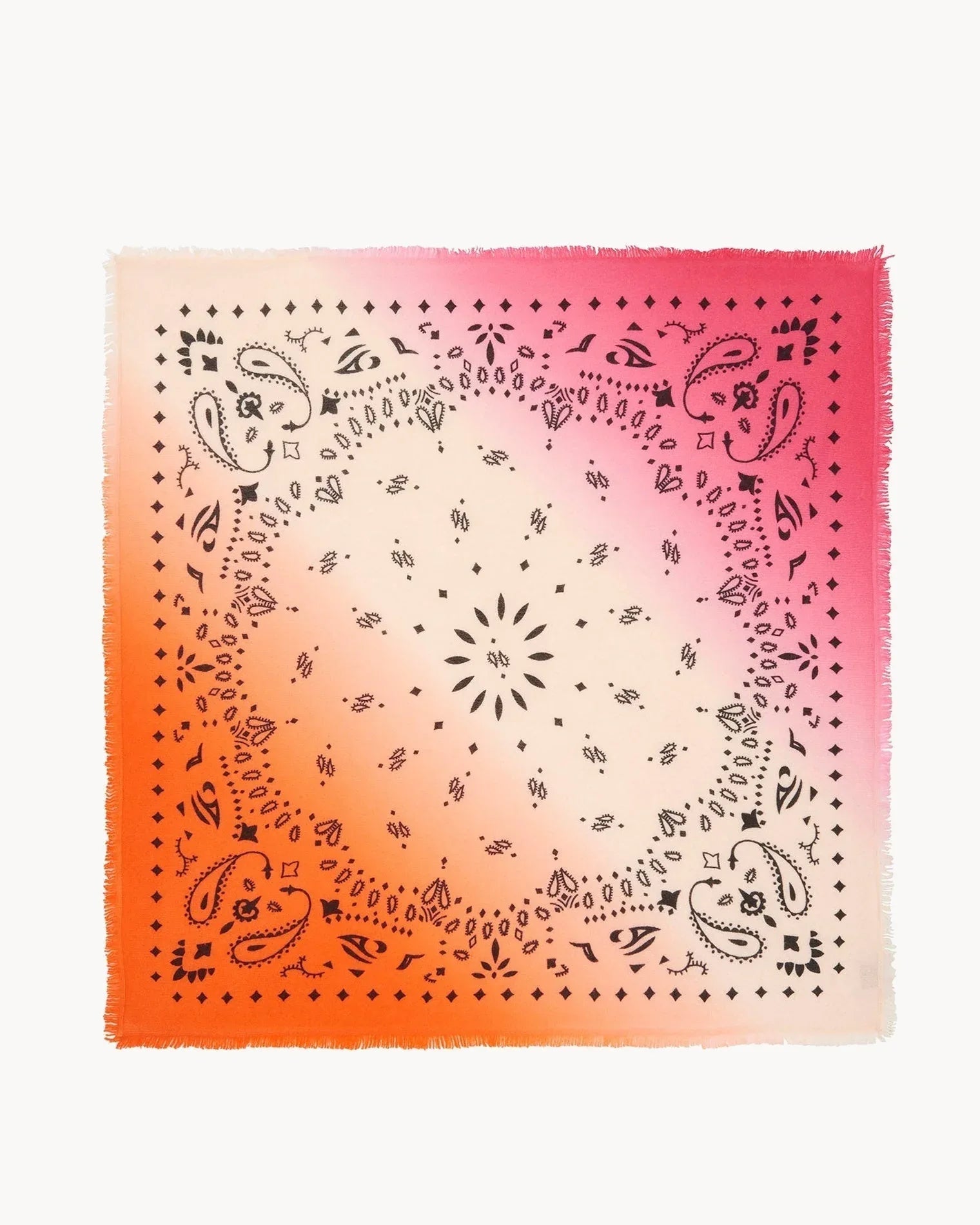 KUJTEN Bandana Hachiko Dip Dye Fluorescent Pink – Bandana