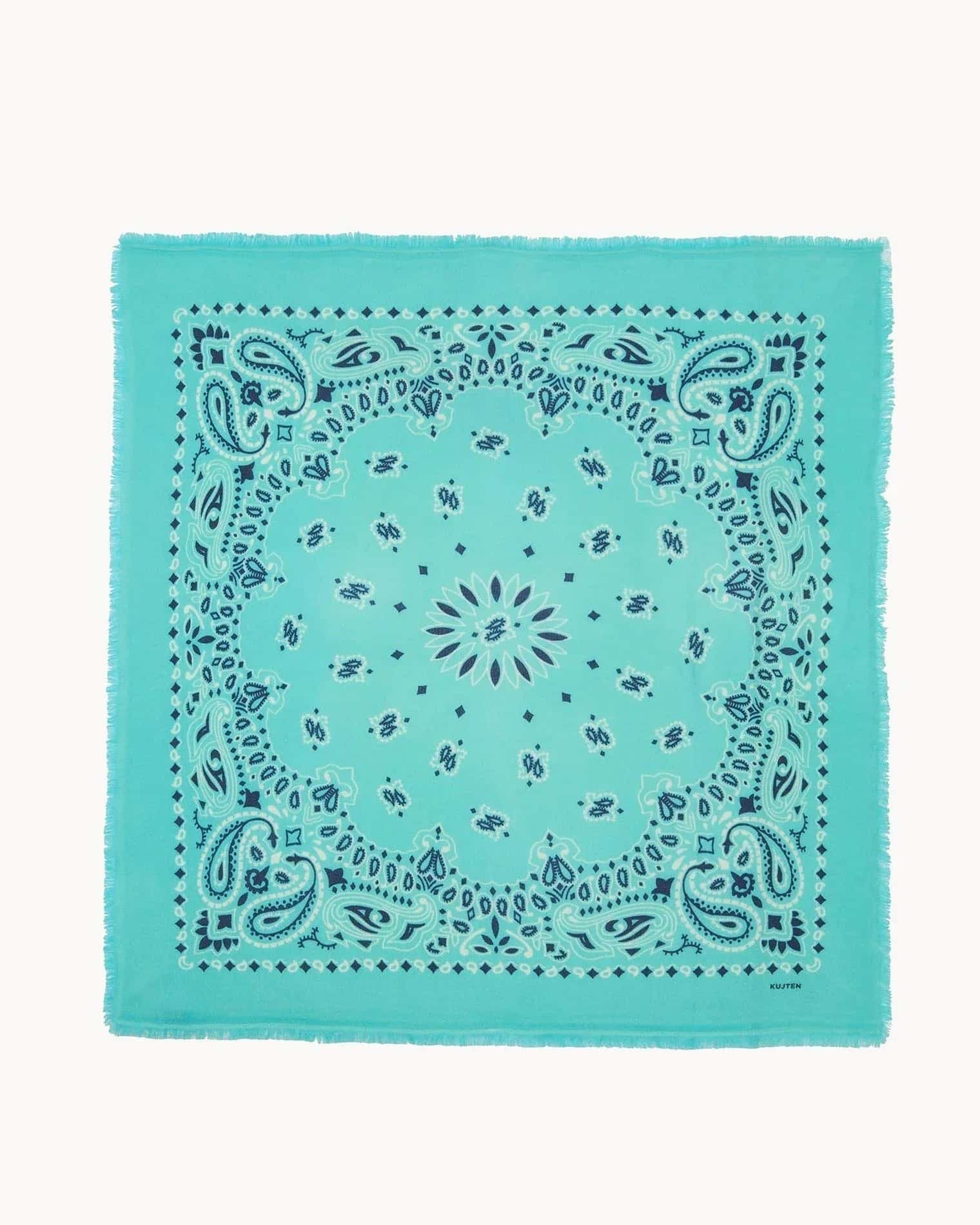 KUJTEN Large Bandana Hachiko Bico Turquoise Green – Bandana - Mind Türkiye