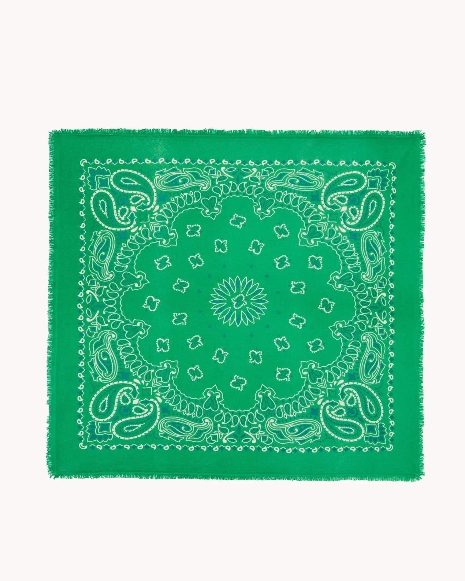 KUJTEN Large Bandana Hachiko Bico Grass Green – Bandana - Mind Türkiye