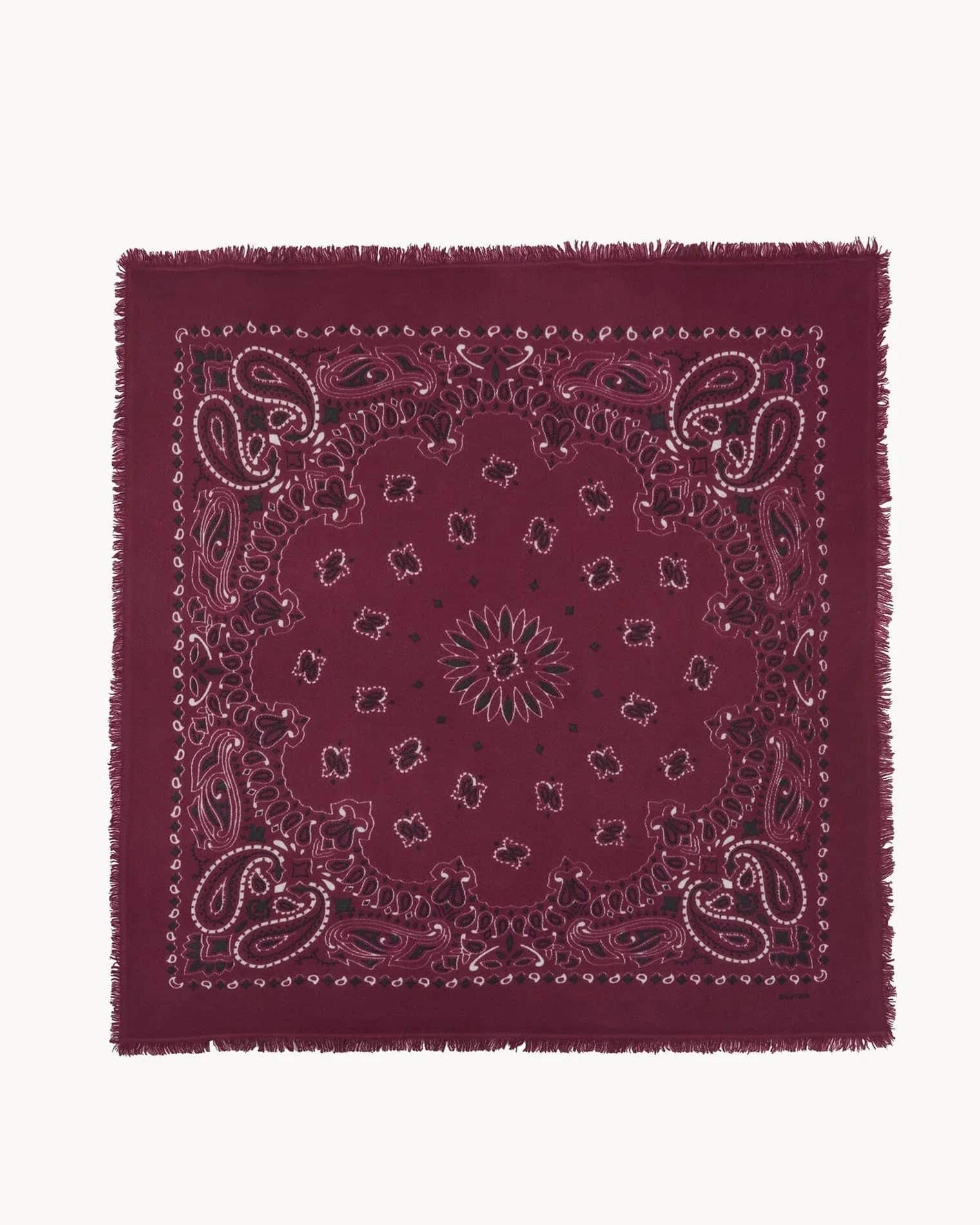 KUJTEN Large Bandana Hachiko Bico Marl Wine Red – Bandana - Mind Türkiye