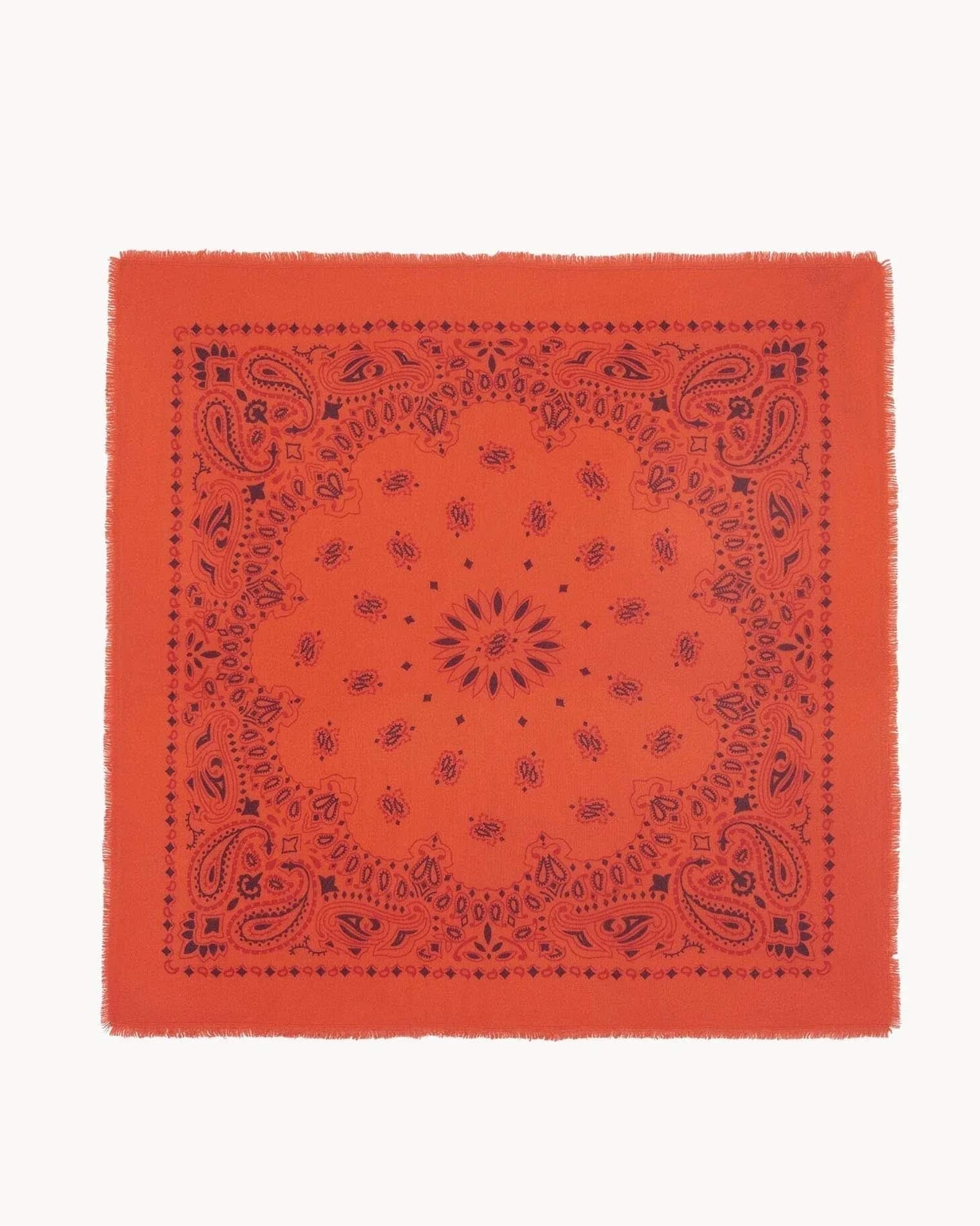 KUJTEN Large Bandana Hachiko Bico Hibiscus Orange – Bandana - Mind Türkiye
