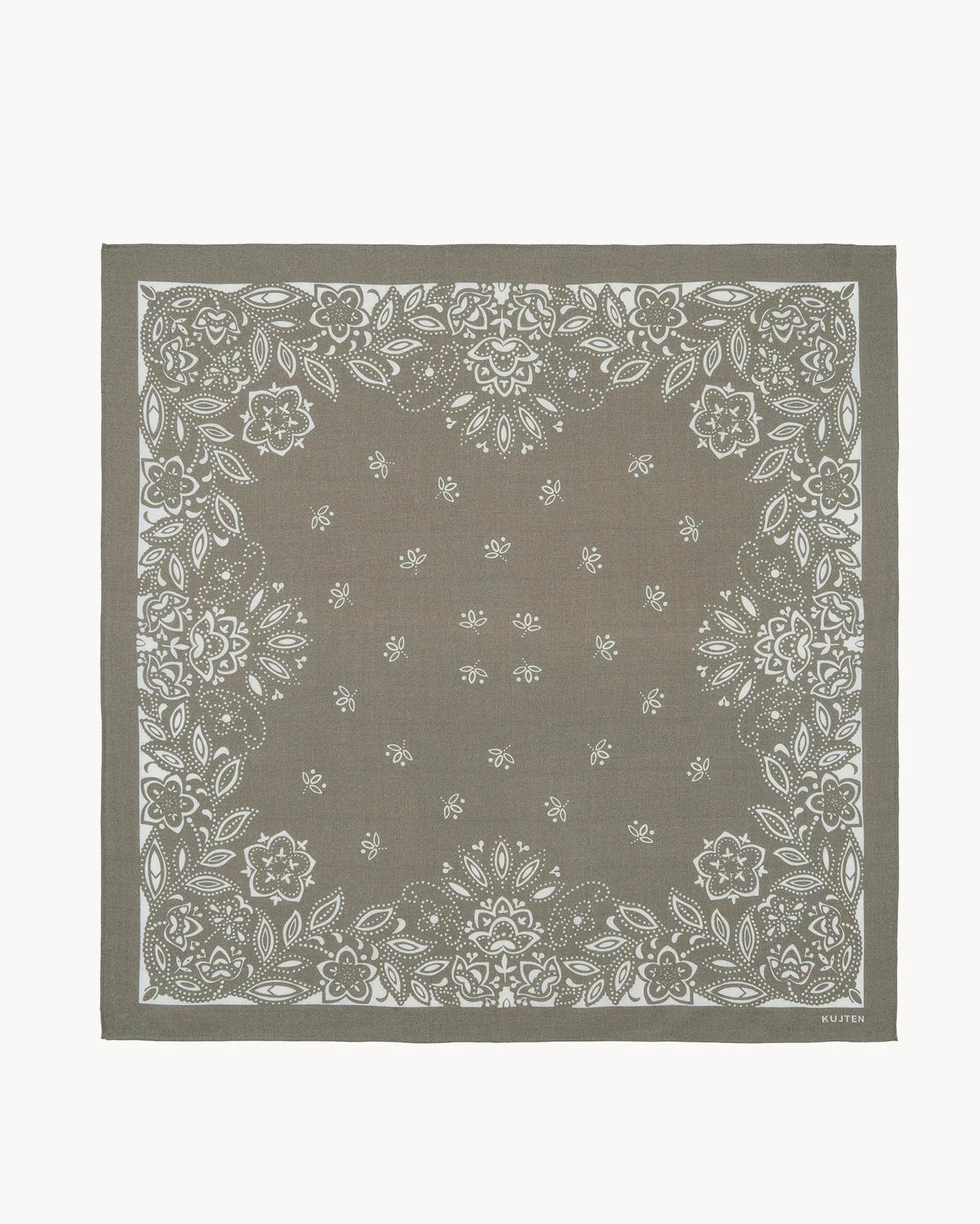 KUJTEN Large Bandana Helia Marl Khaki – Bandana