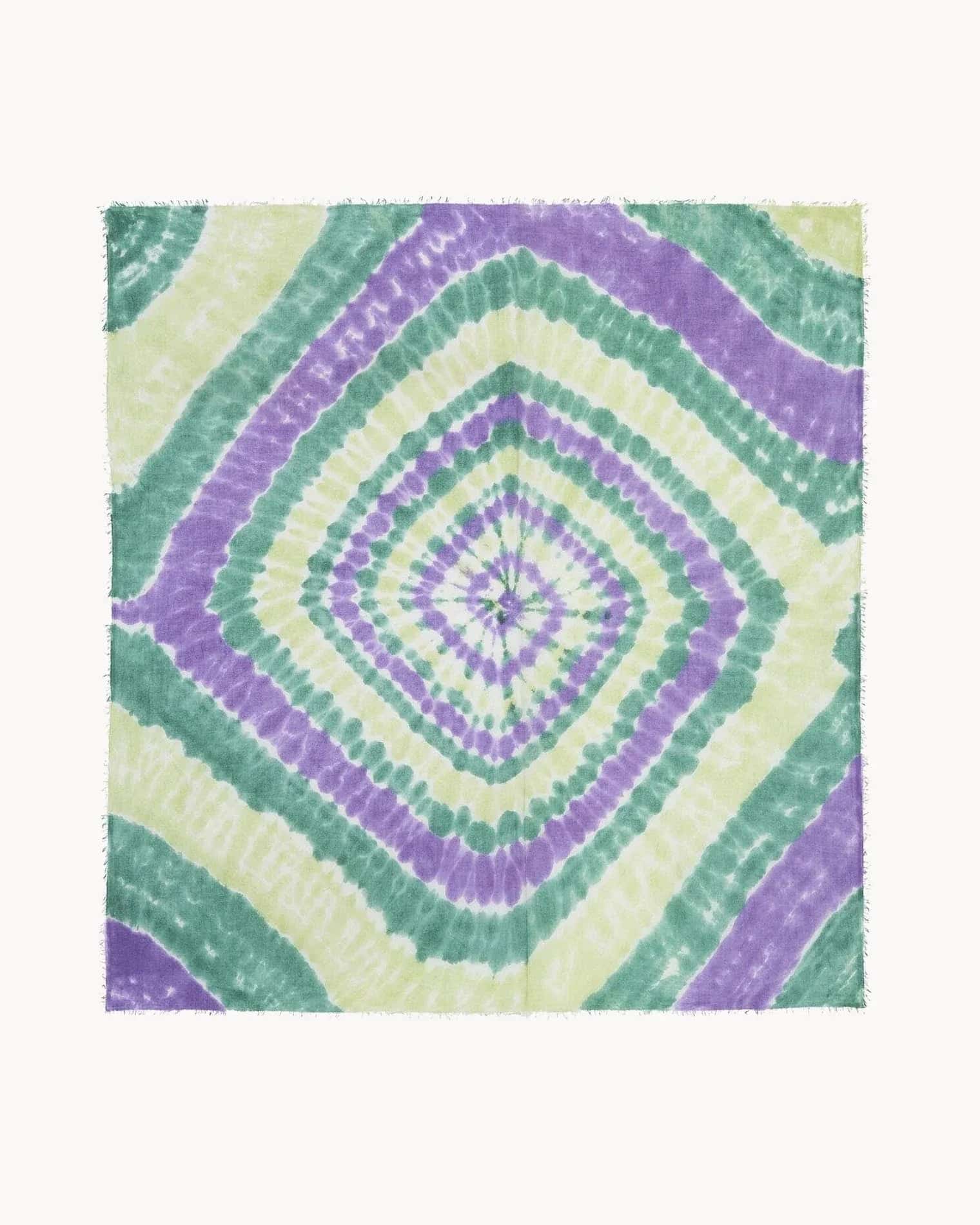 KUJTEN Very Large Bandana Effy Sunny Purple Green – Bandana - Mind Türkiye
