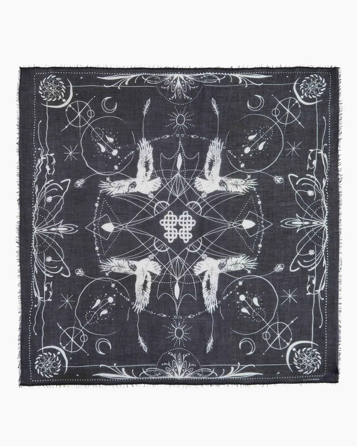 KUJTEN Large Bandana Ellis Black – Bandana - Mind Türkiye