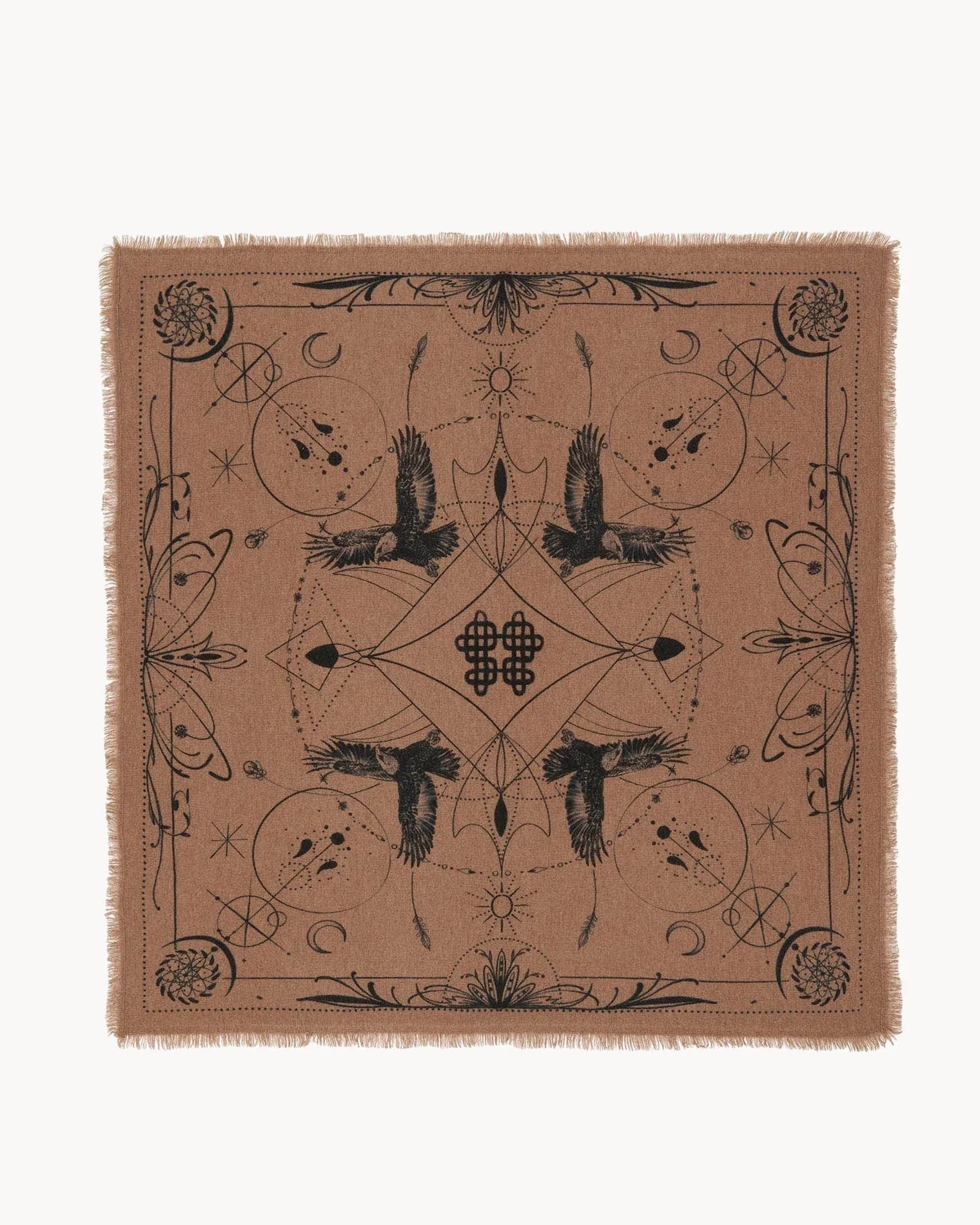 KUJTEN Large Bandana Hiloki Camelo Brown – Bandana - Mind Türkiye