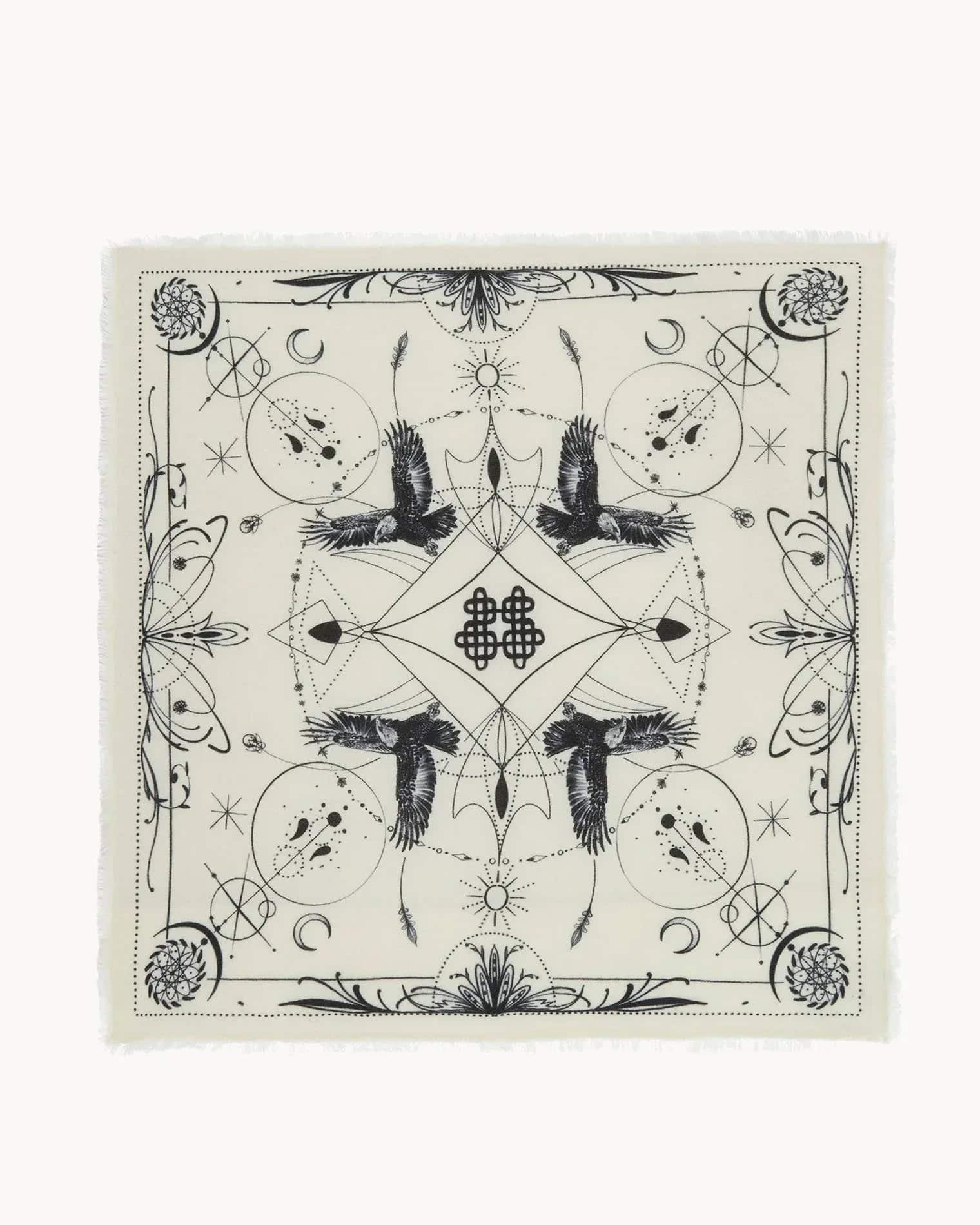 KUJTEN Large Bandana Hiloki White – Bandana - Mind Türkiye
