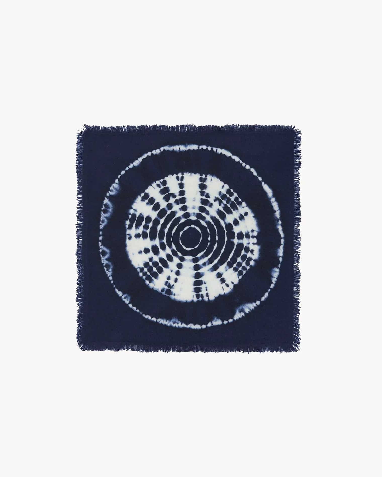 KUJTEN Small Bandana Hachi Circle Indigo Blue – Bandana - Mind Türkiye