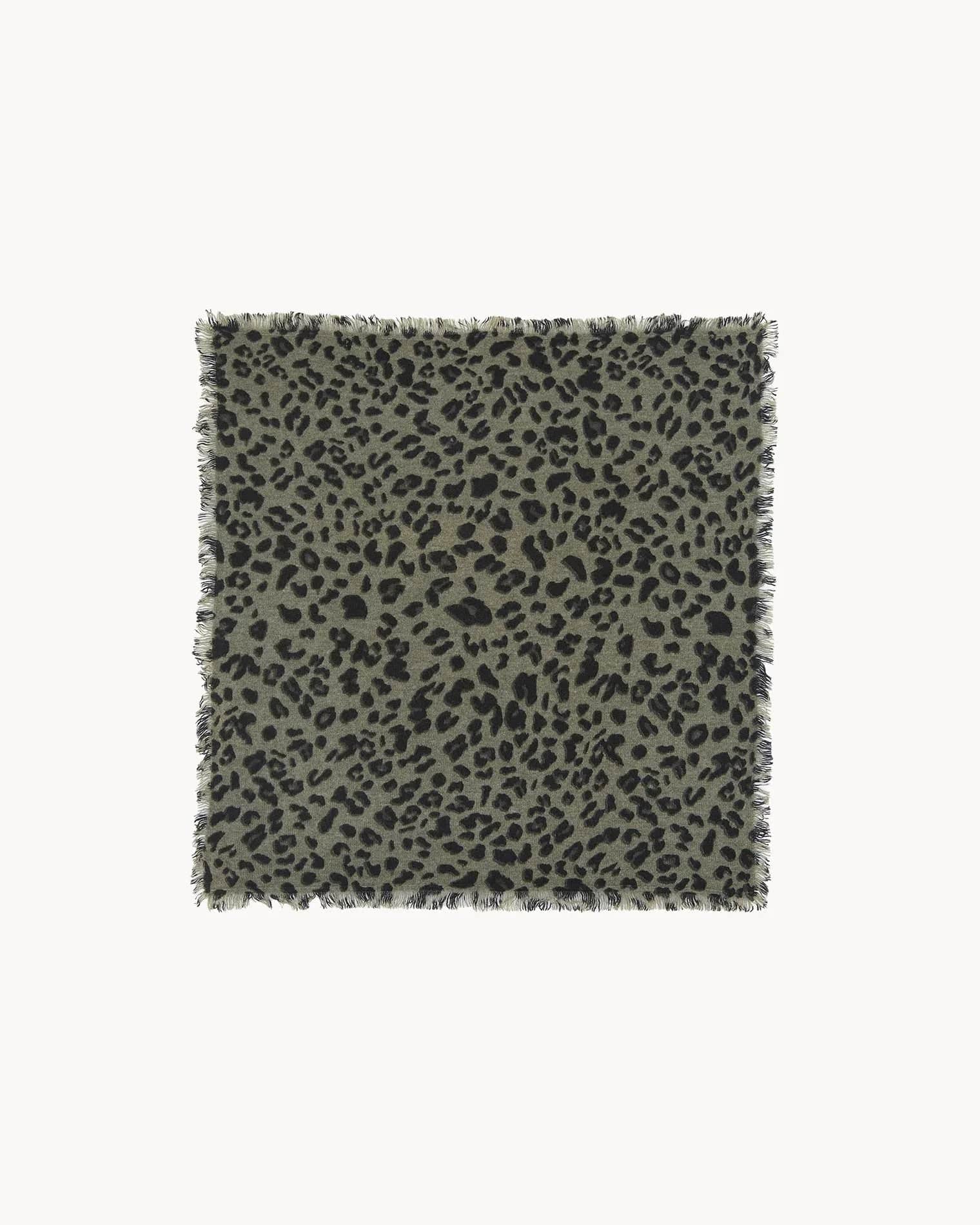 KUJTEN Small Bandana Hachi Leopard Marl Khaki – Bandana