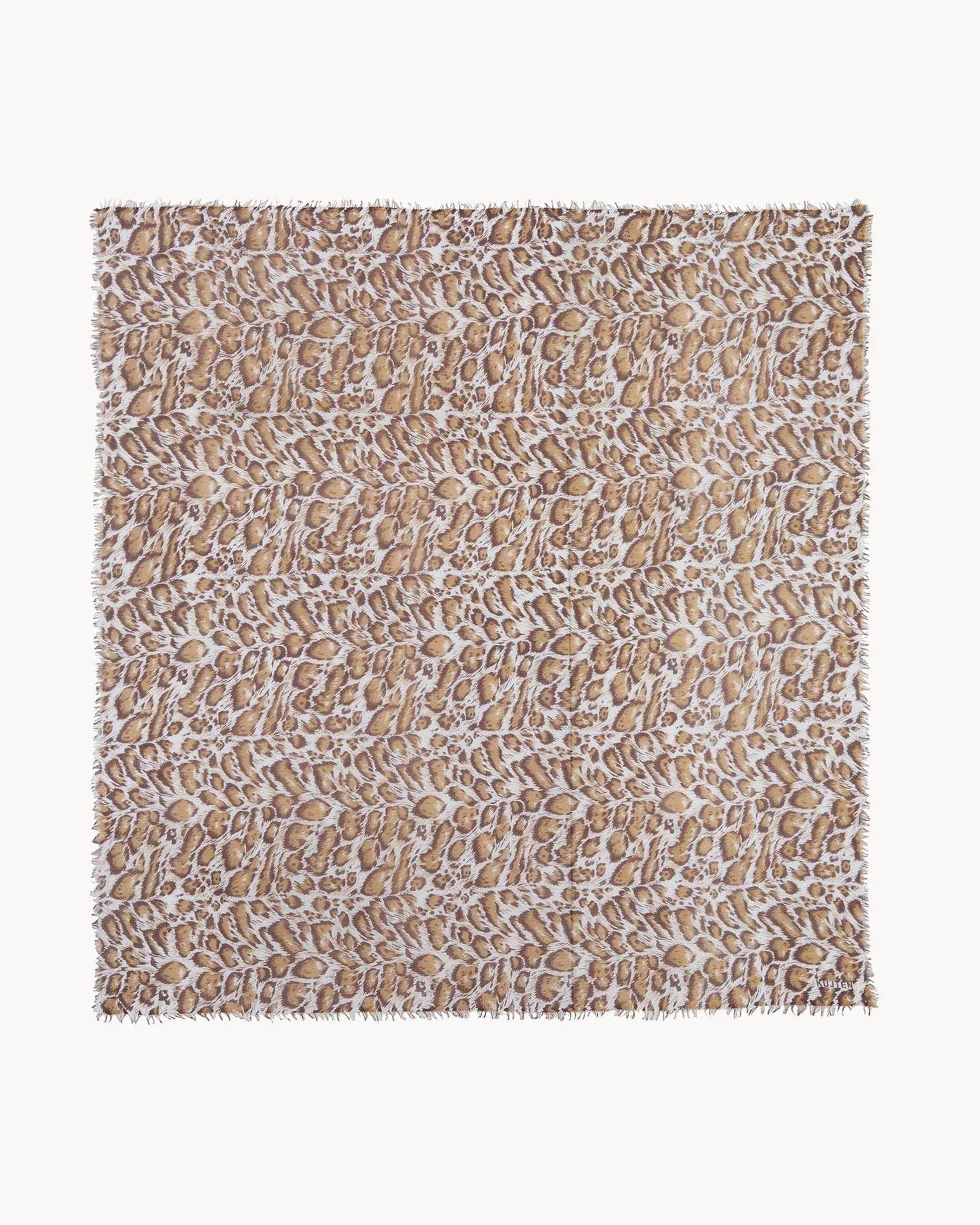 KUJTEN Bandana Effy Animal Leoprint Oats White – Bandana