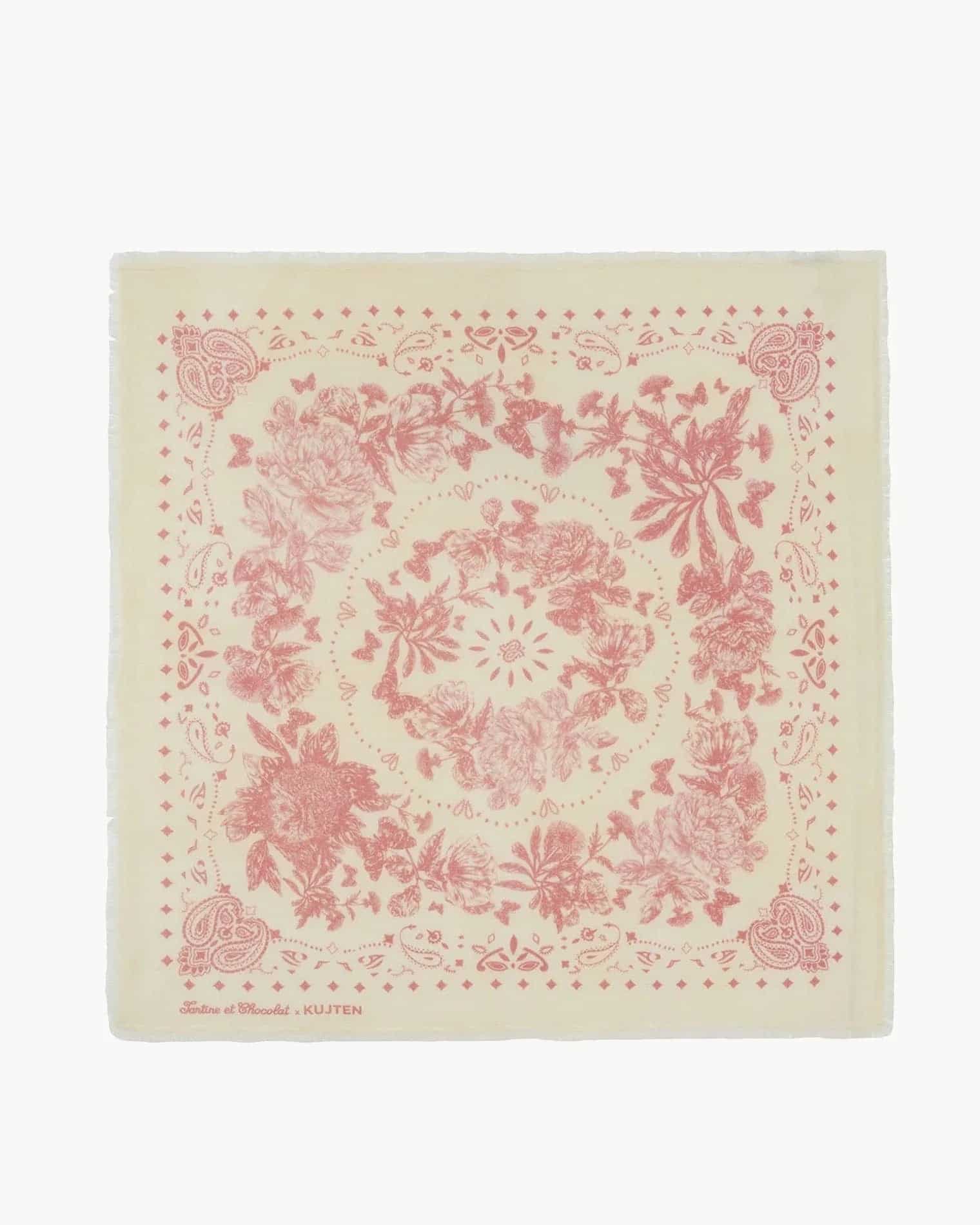KUJTEN Large Bandana Camille Pink – Bandana - Mind Türkiye