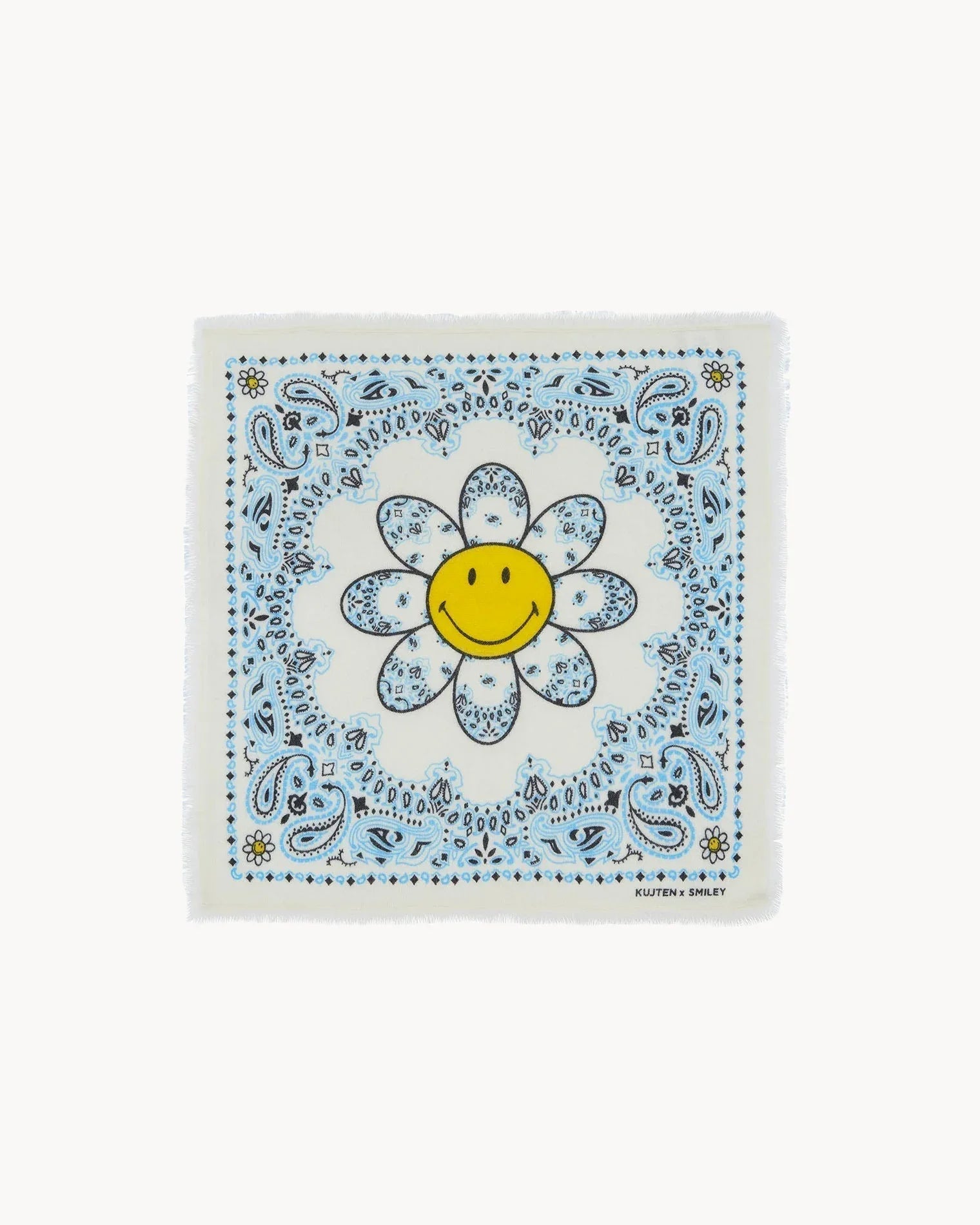 KUJTEN Bandana Hachi Bico Smiley Glacier Blue – Bandana