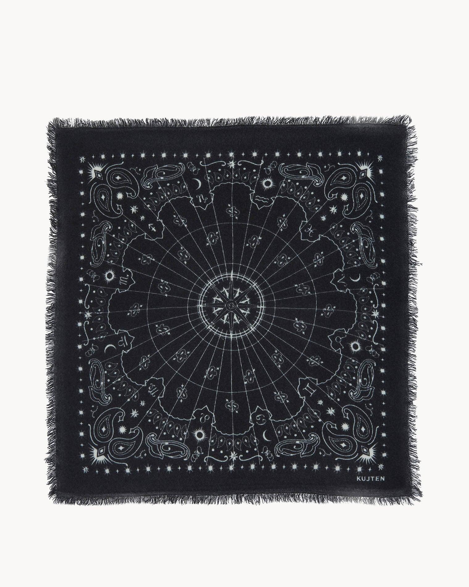 KUJTEN Extra Large Bandana Effy Astro Black – Bandana - Mind Türkiye
