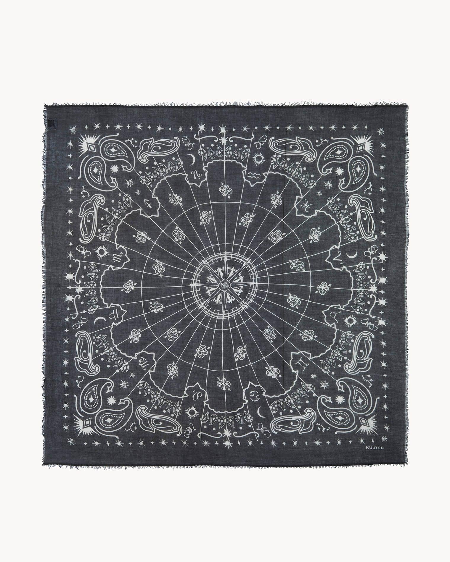 KUJTEN Extra Large Bandana Effy Astro Black – Bandana - Mind Türkiye