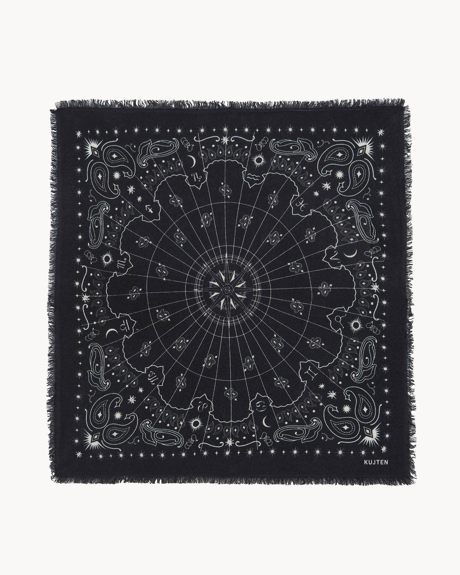 KUJTEN Large Bandana Hachiko Astro Black – Bandana - Mind Türkiye