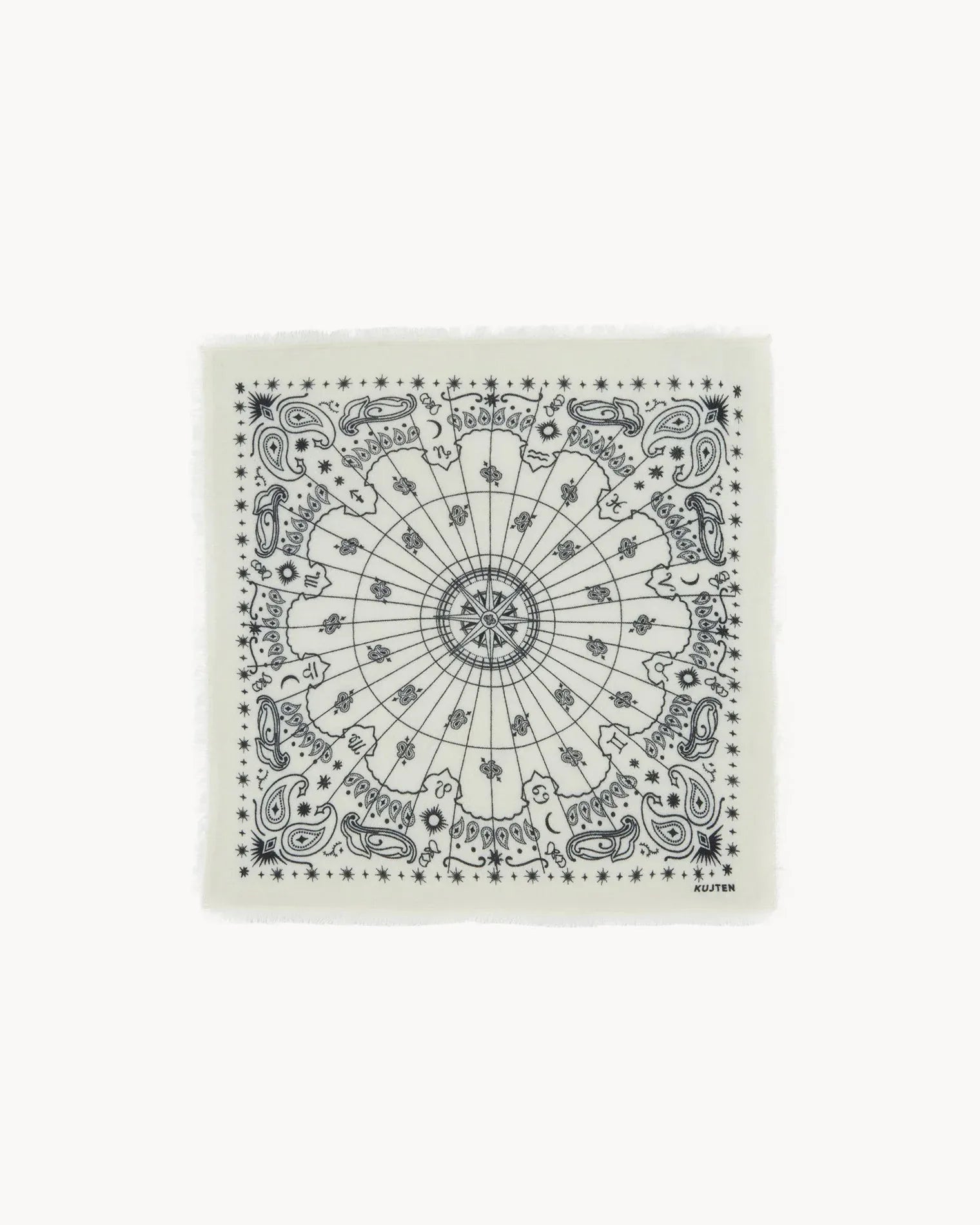 KUJTEN Small Bandana Hachi Astro White – Bandana