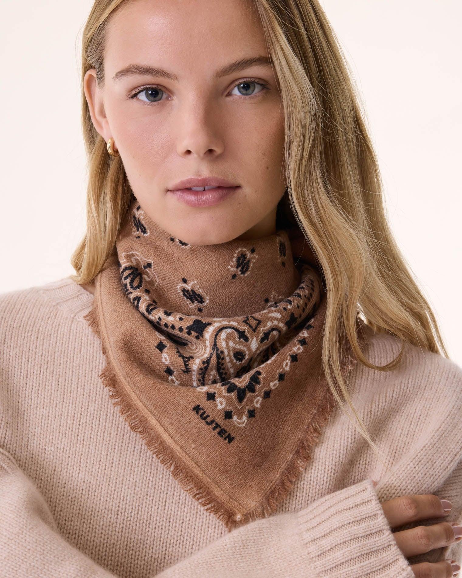 KUJTEN Small Bandana Hachi Caramelo Brown – Bandana - Mind Türkiye