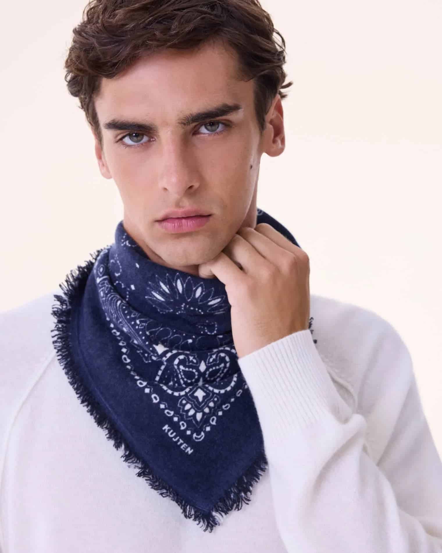 KUJTEN Small Bandana Hachi Dark Navy Blue – Bandana - Mind Türkiye