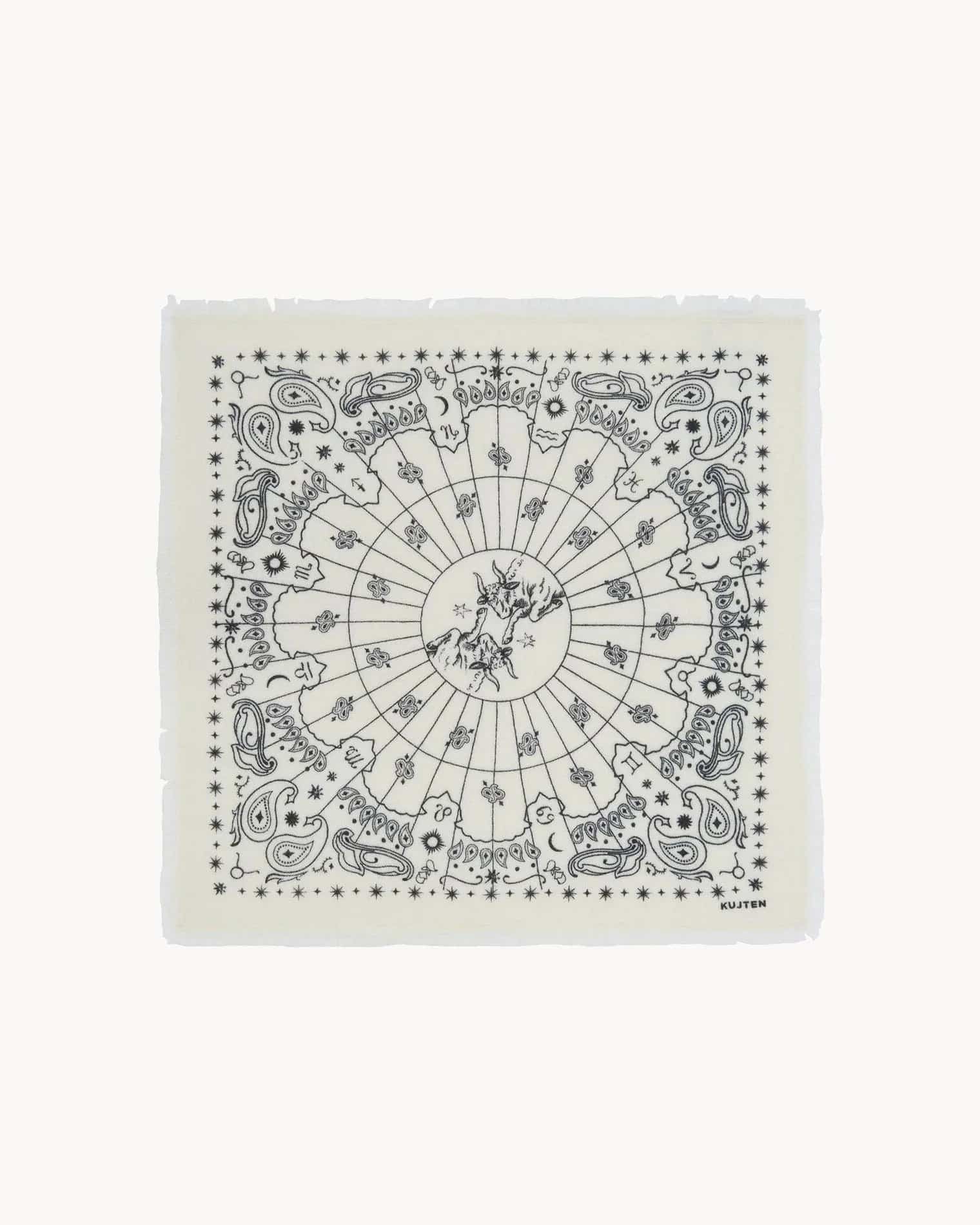 KUJTEN Small Bandana Hachi Sign Taurus – Boğa Burcu Bandanası - Mind Türkiye