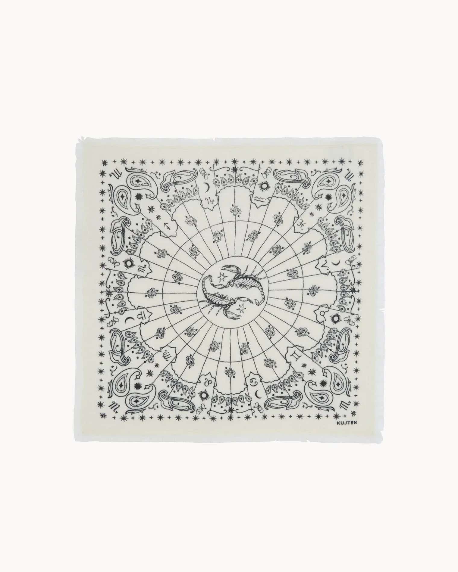KUJTEN Small Bandana Hachi Sign Scorpio – Akrep Burcu Bandanası - Mind Türkiye