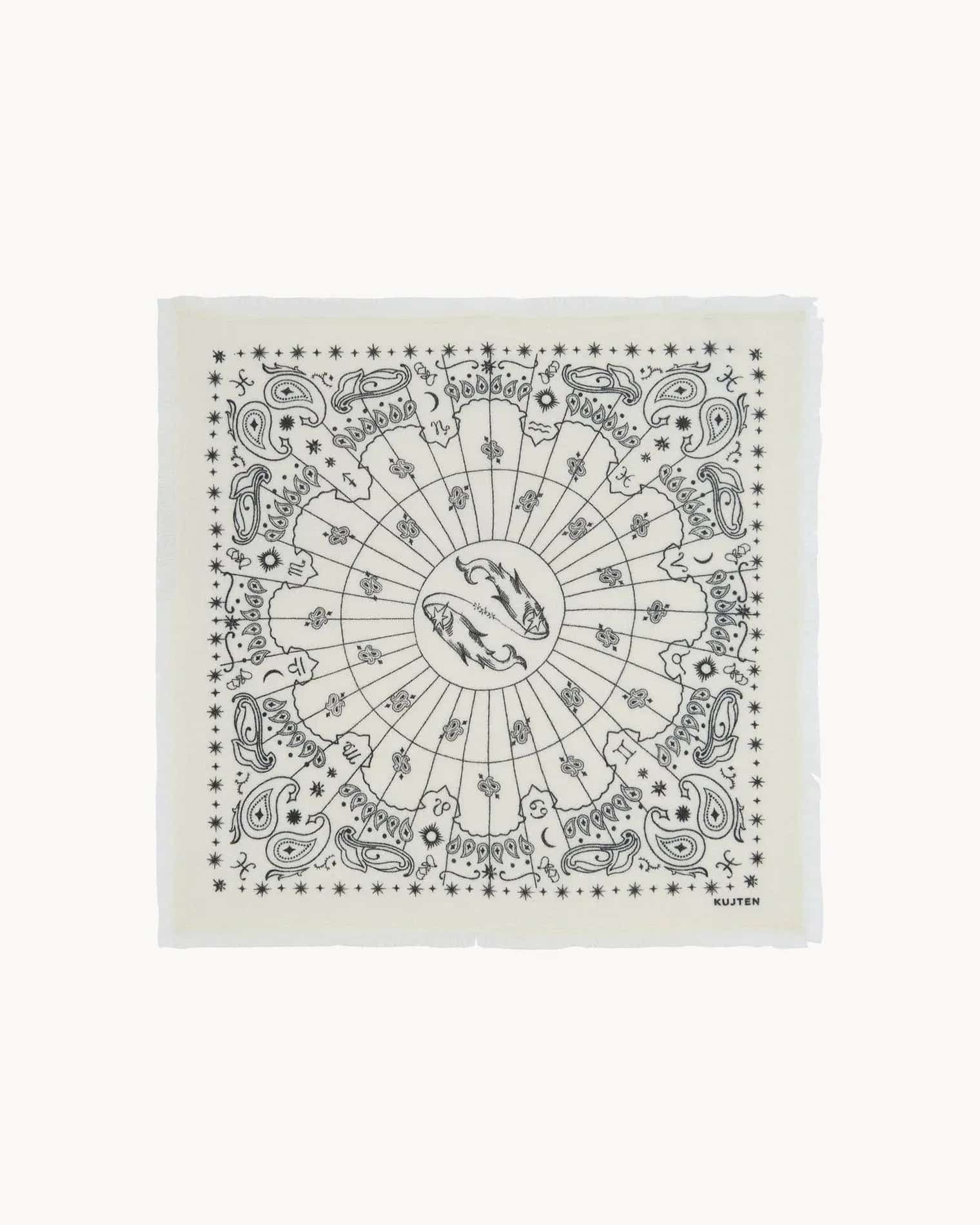 KUJTEN Small Bandana Hachi Sign Pisces – Balık Burcu Bandanası - Mind Türkiye