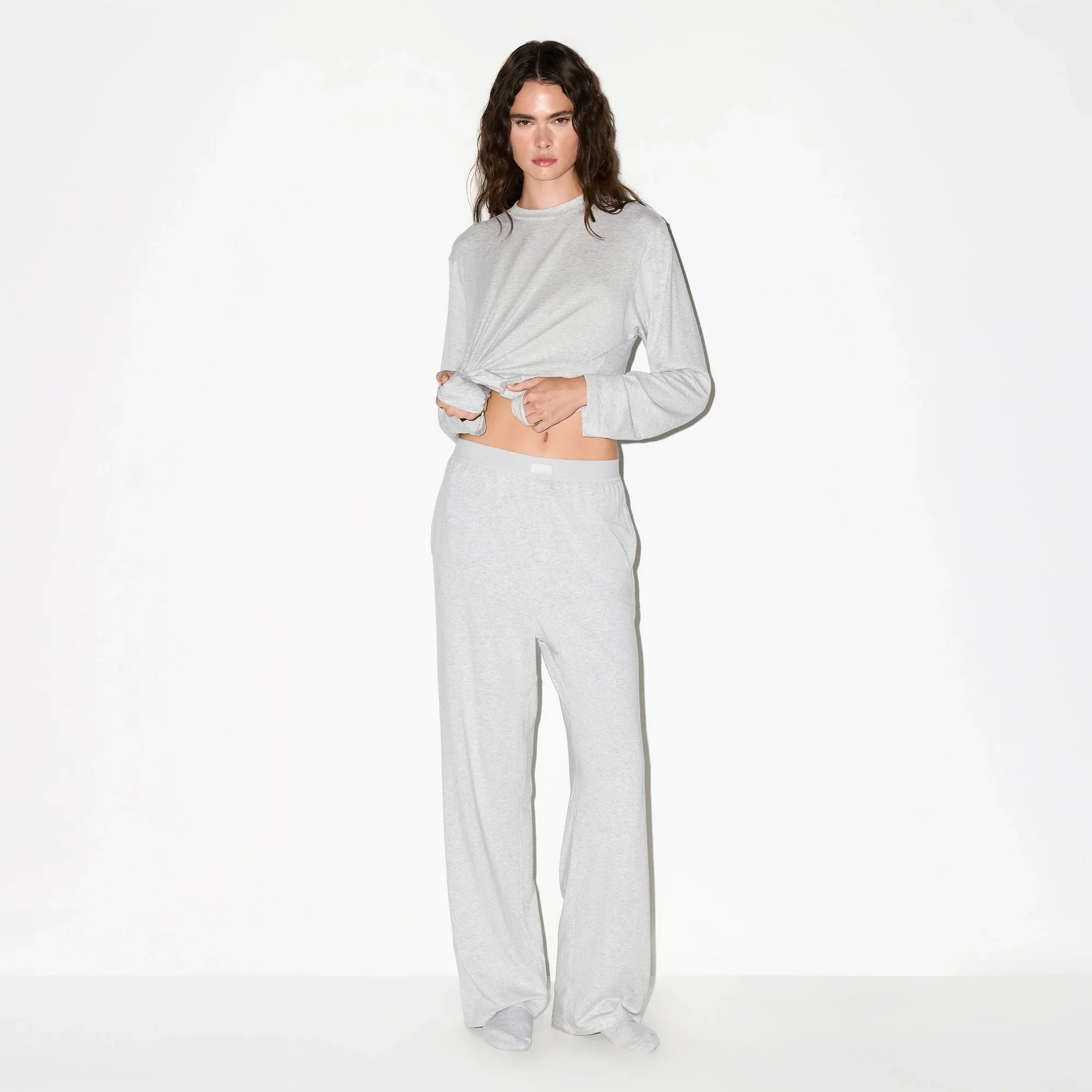 SKIMS BOYFRIEND LOOSE PANT | LIGHT HEATHER GREY - Mind Türkiye
