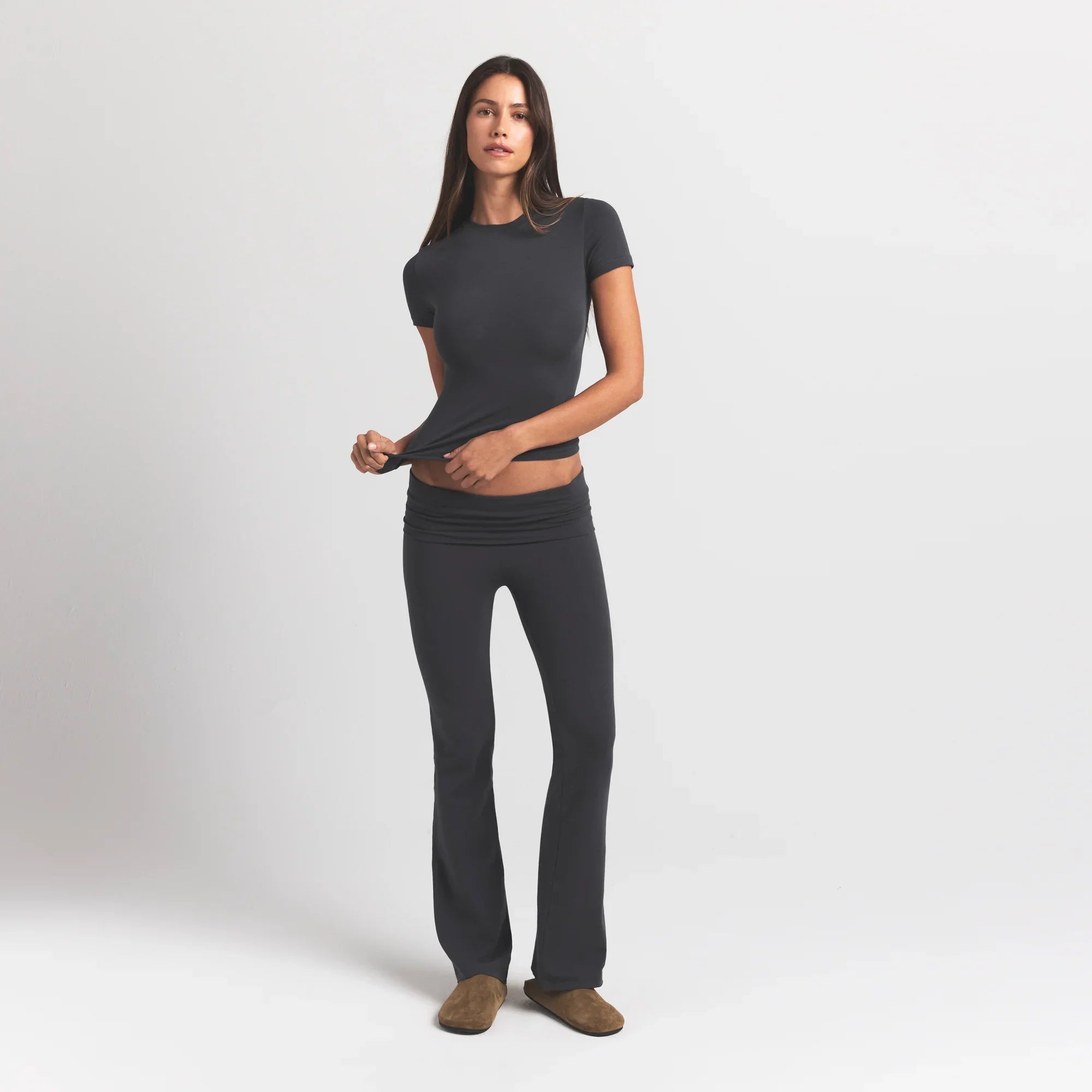 SKIMS COTTON JERSEY T-SHIRT | ASH - Mind Türkiye