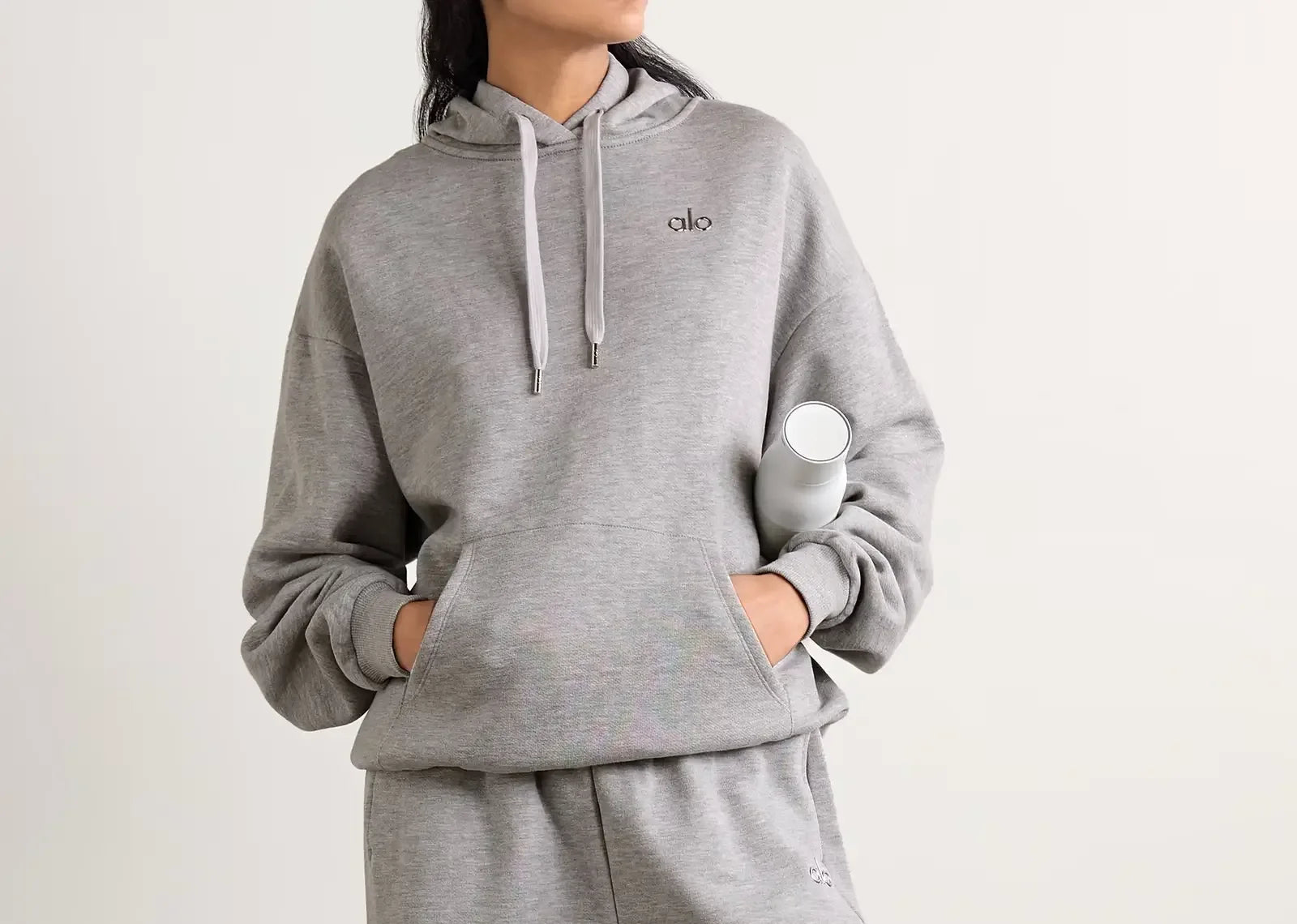 Alo Yoga Accolade Embellished Hoodie Gray - Mind Türkiye