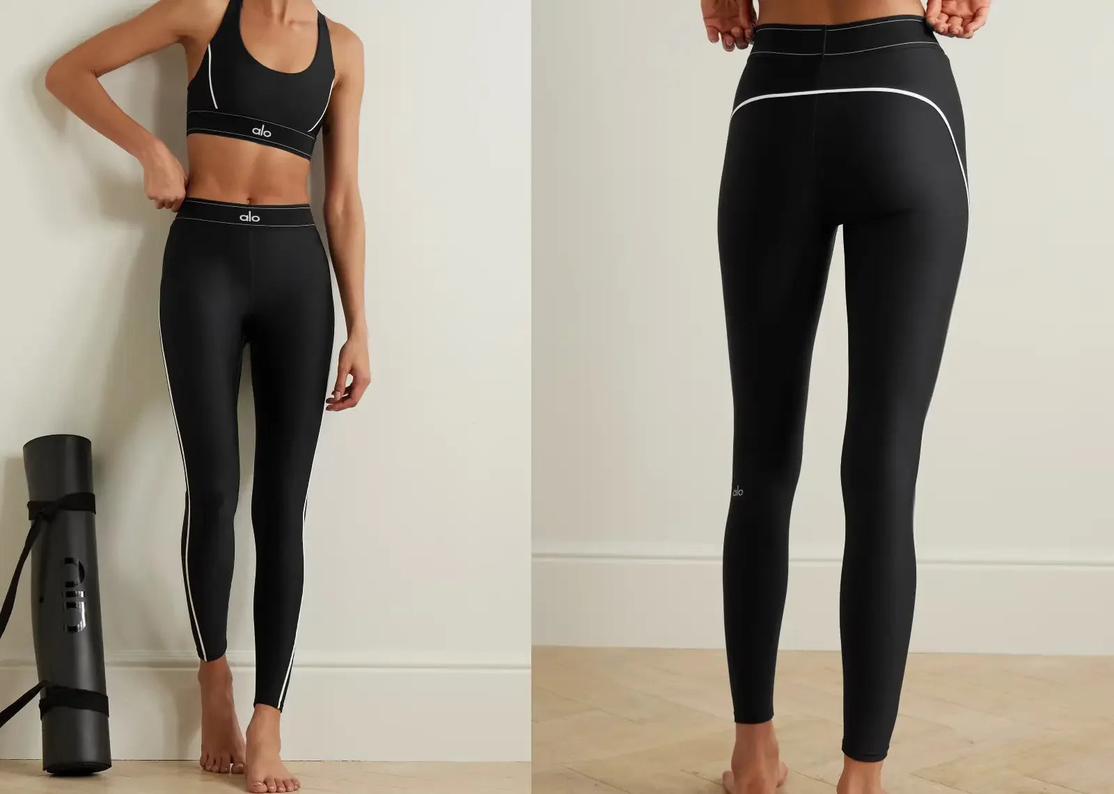 Alo Yoga Airlift Suit Up Legging Black White - Mind Türkiye