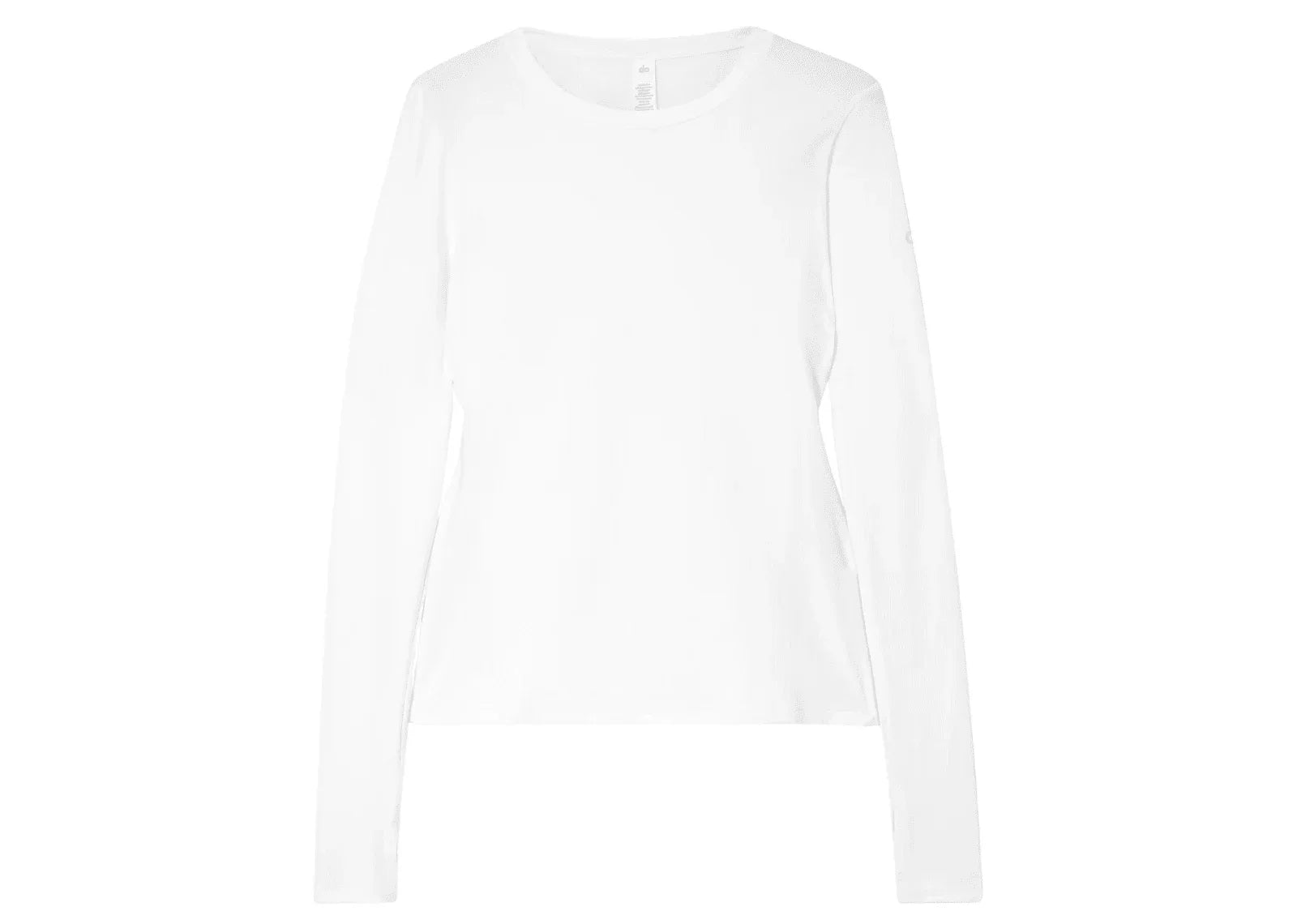 Alo Yoga Alosoft Finesse Long Sleeve White - Mind Türkiye