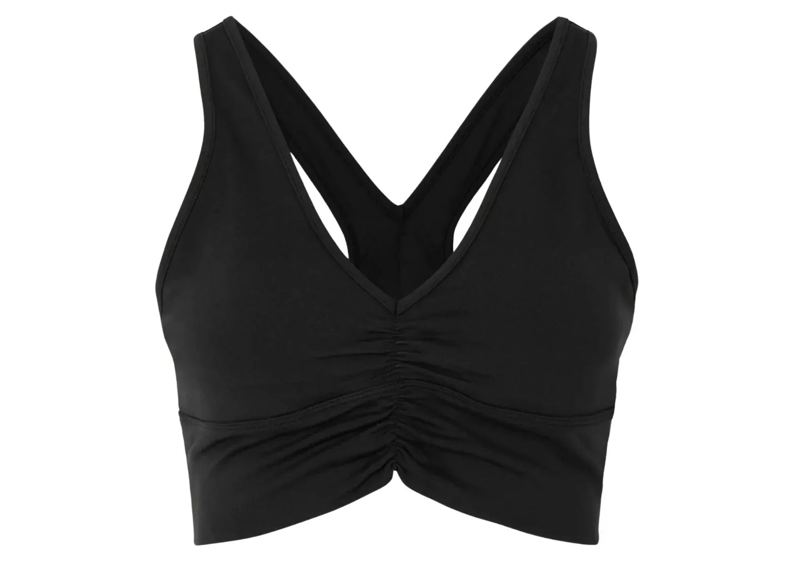Alo Yoga Wild Thing Ruched Airbrush Sports Bra Black - Mind Türkiye