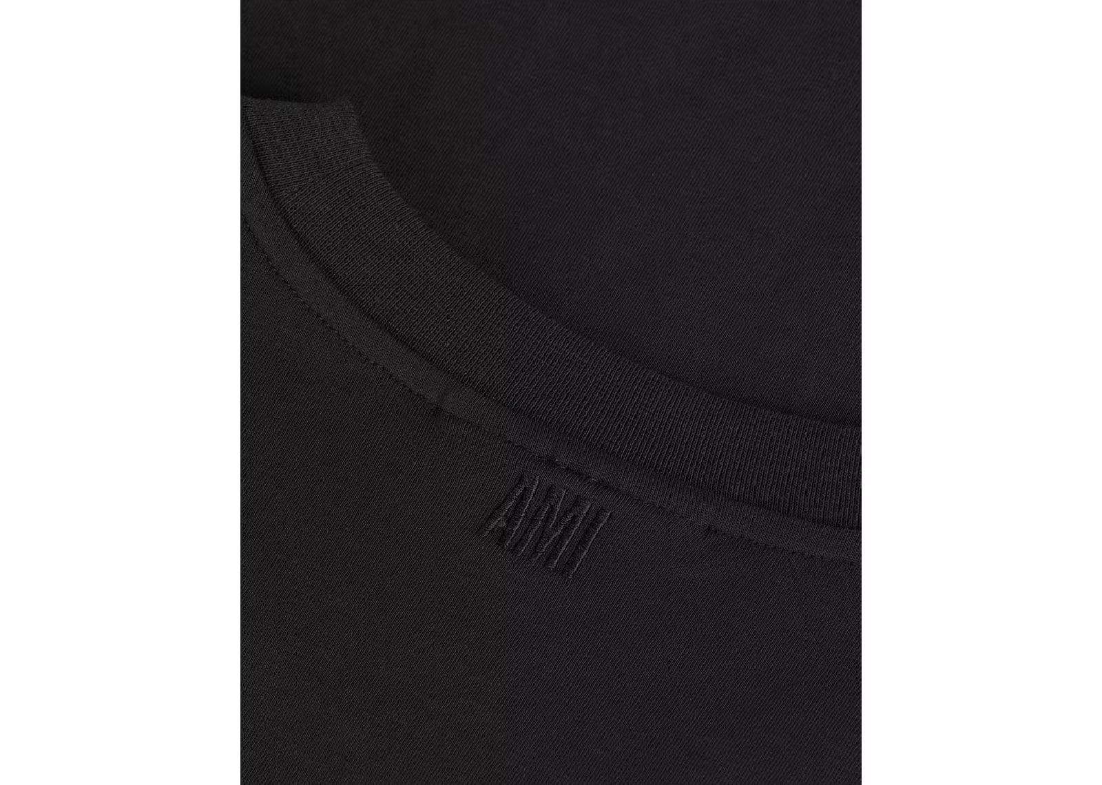 Ami Paris Ami De Coeur Classic Fit T-Shirt Black/Red - Mind Türkiye