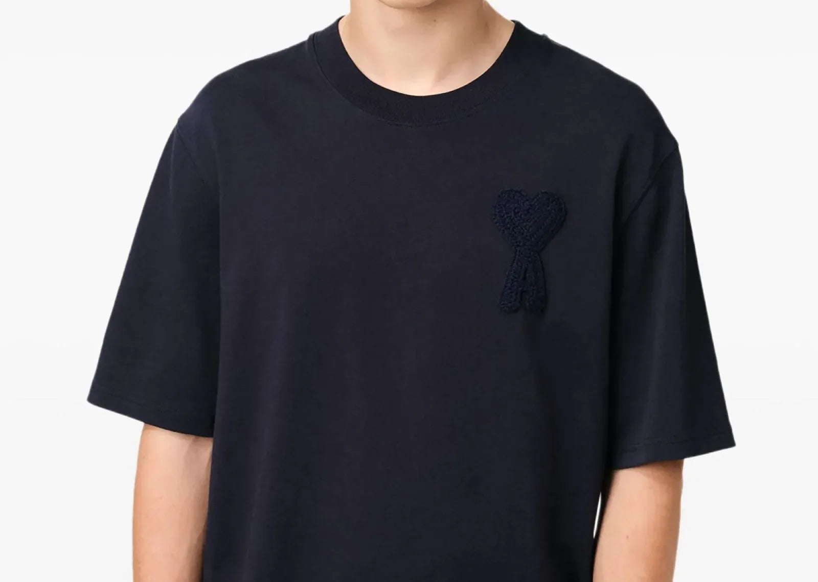 Ami Paris Patch T-Shirt Navy Blue - Mind Türkiye