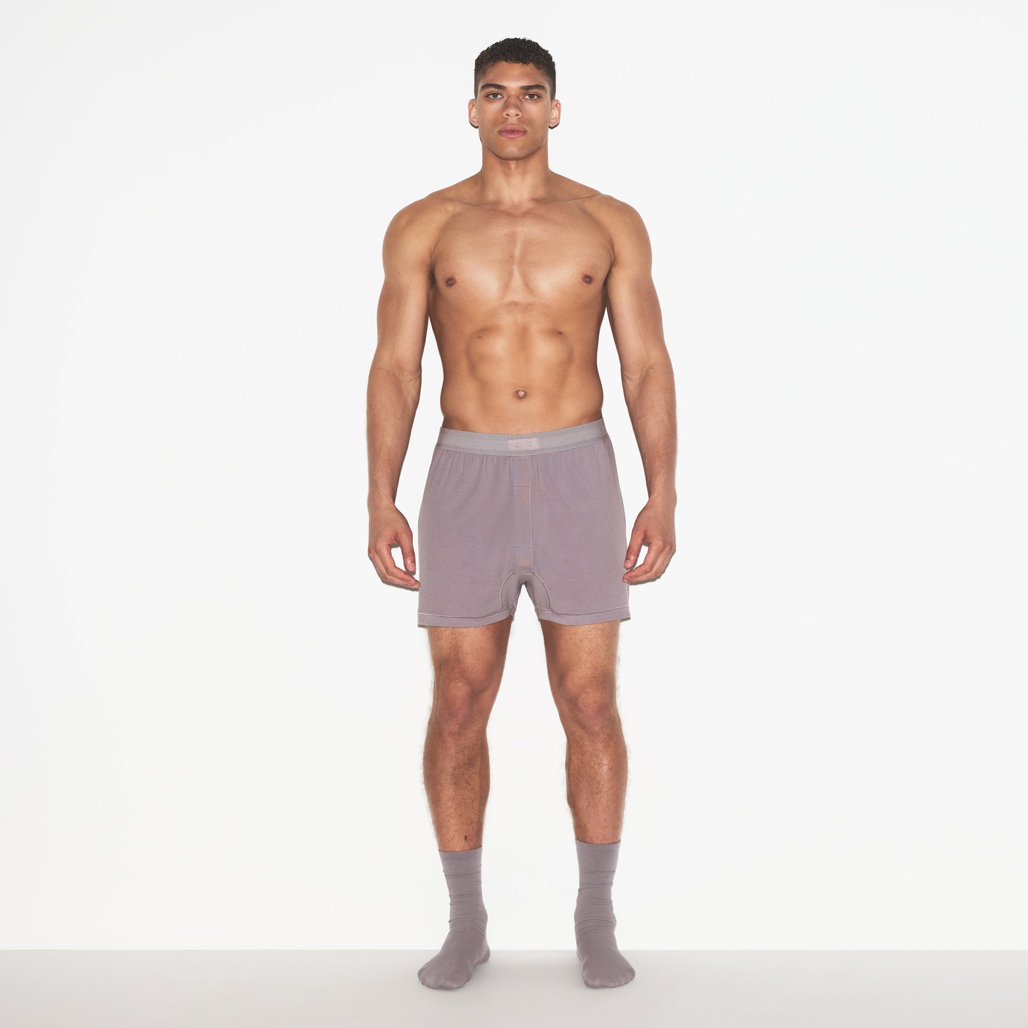 SKIMS COTTON MENS KNIT BOXER | ZINC - Mind Türkiye