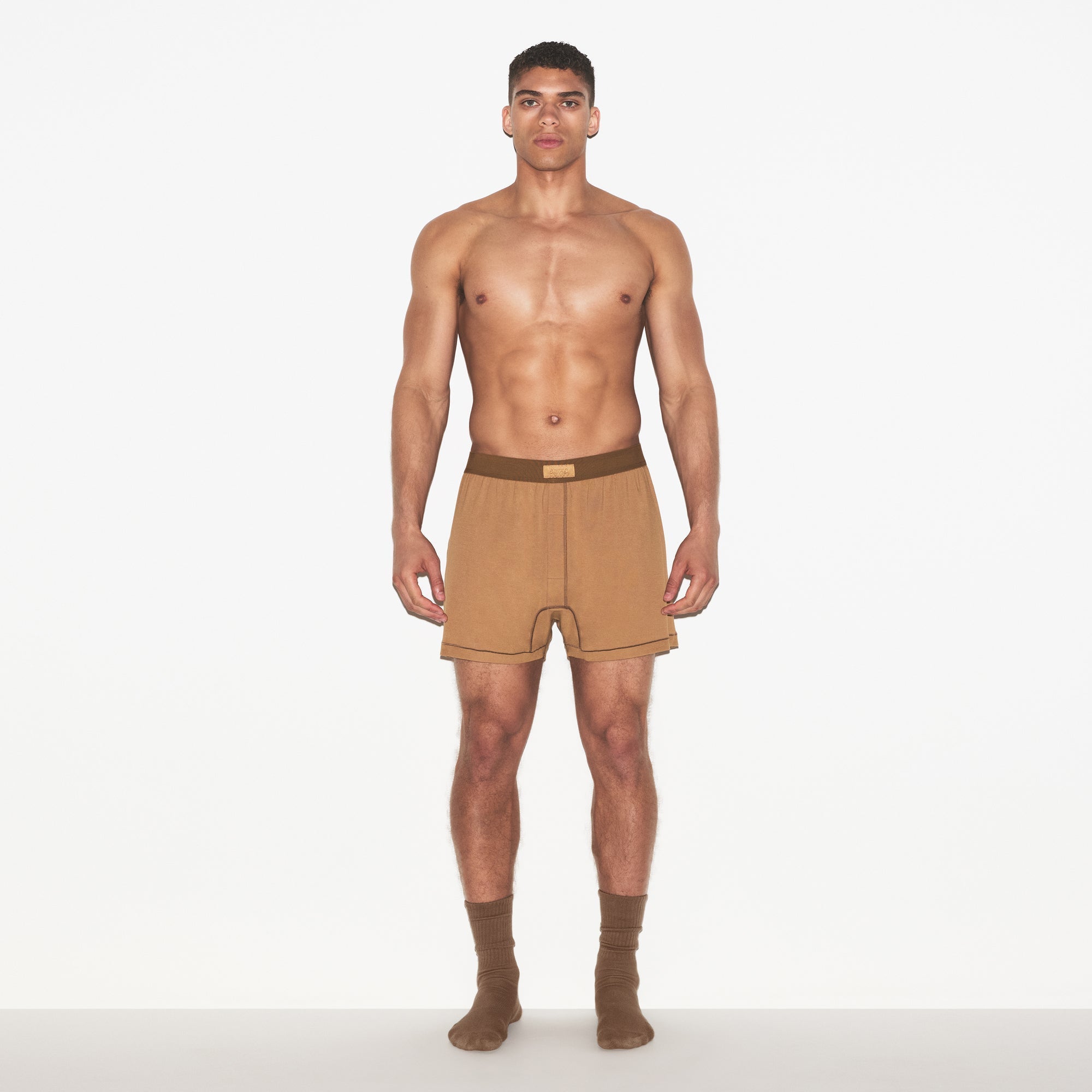 SKIMS COTTON MENS KNIT BOXER 3-PACK | RUSSET MULTI - Mind Türkiye