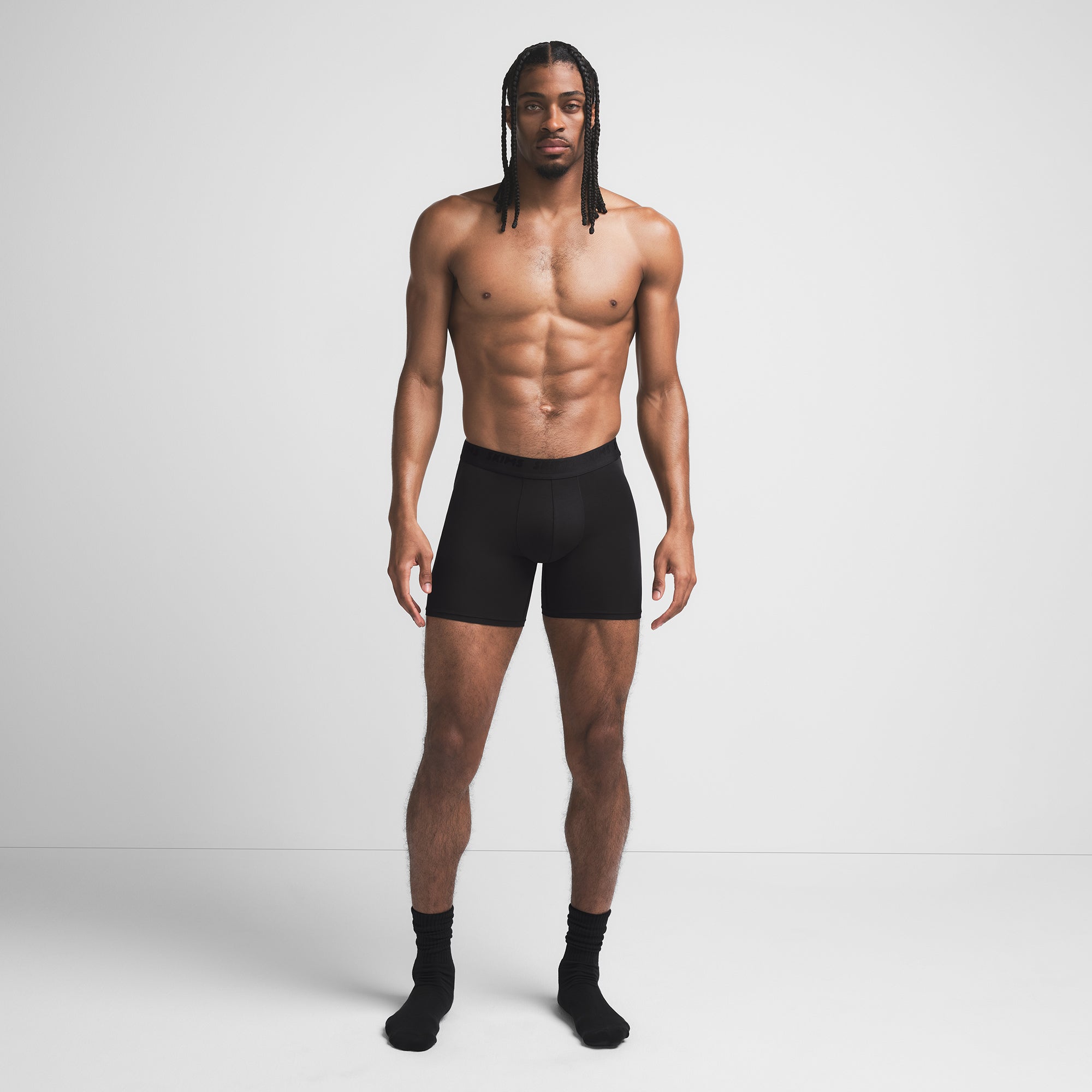 SKIMS STRETCH MENS 5″ BOXER BRIEF | OBSIDIAN - Mind Türkiye