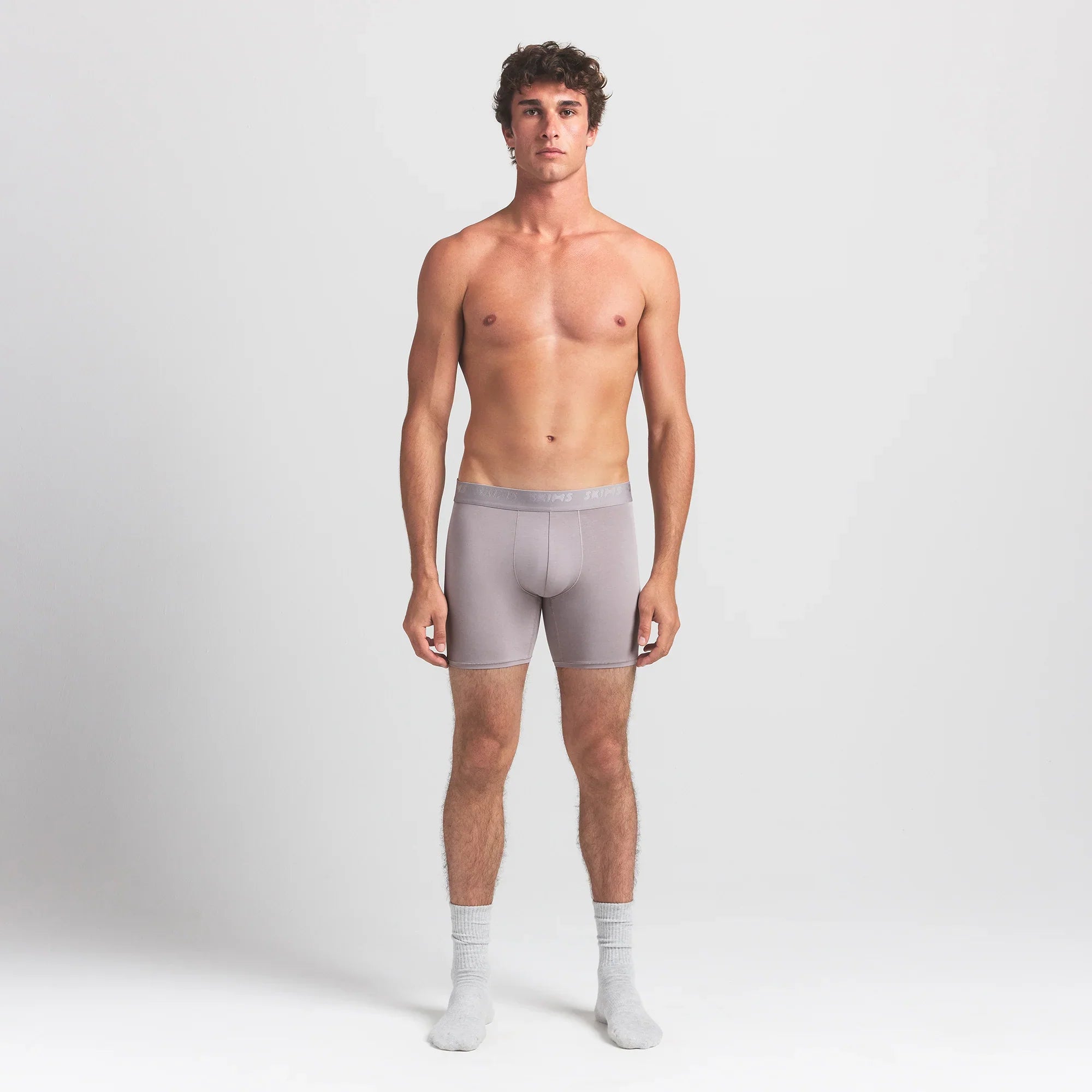 SKIMS STRETCH MENS 5″ BOXER BRIEF | OYSTER - Mind Türkiye