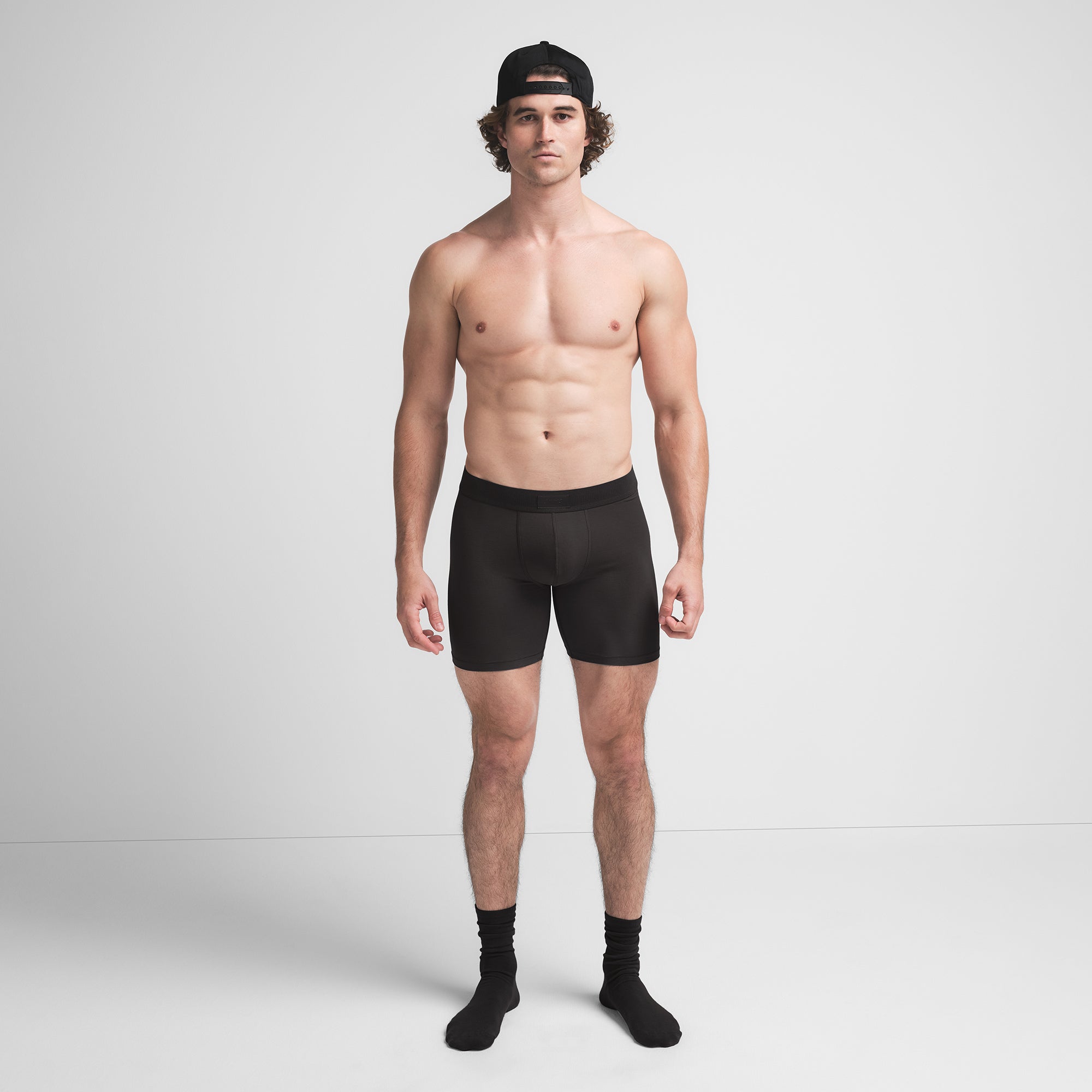 SKIMS COTTON MENS 5″ BOXER BRIEF | ONYX - Mind Türkiye
