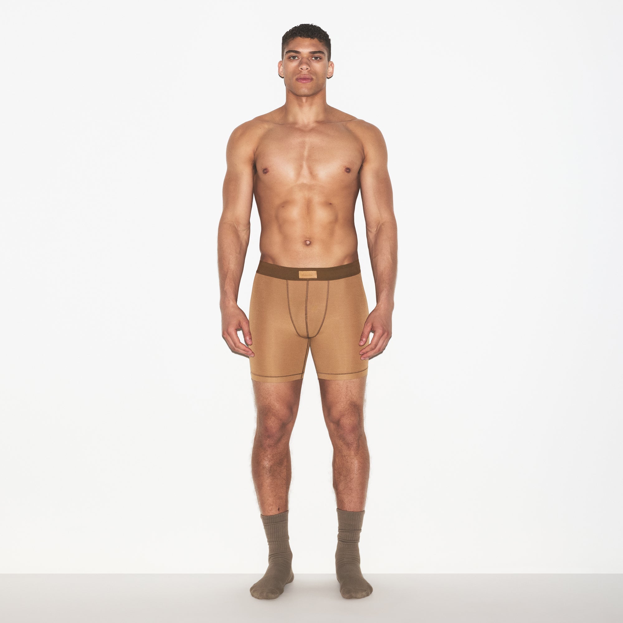 SKIMS COTTON MENS 5″ BOXER BRIEF | RUSSET - Mind Türkiye
