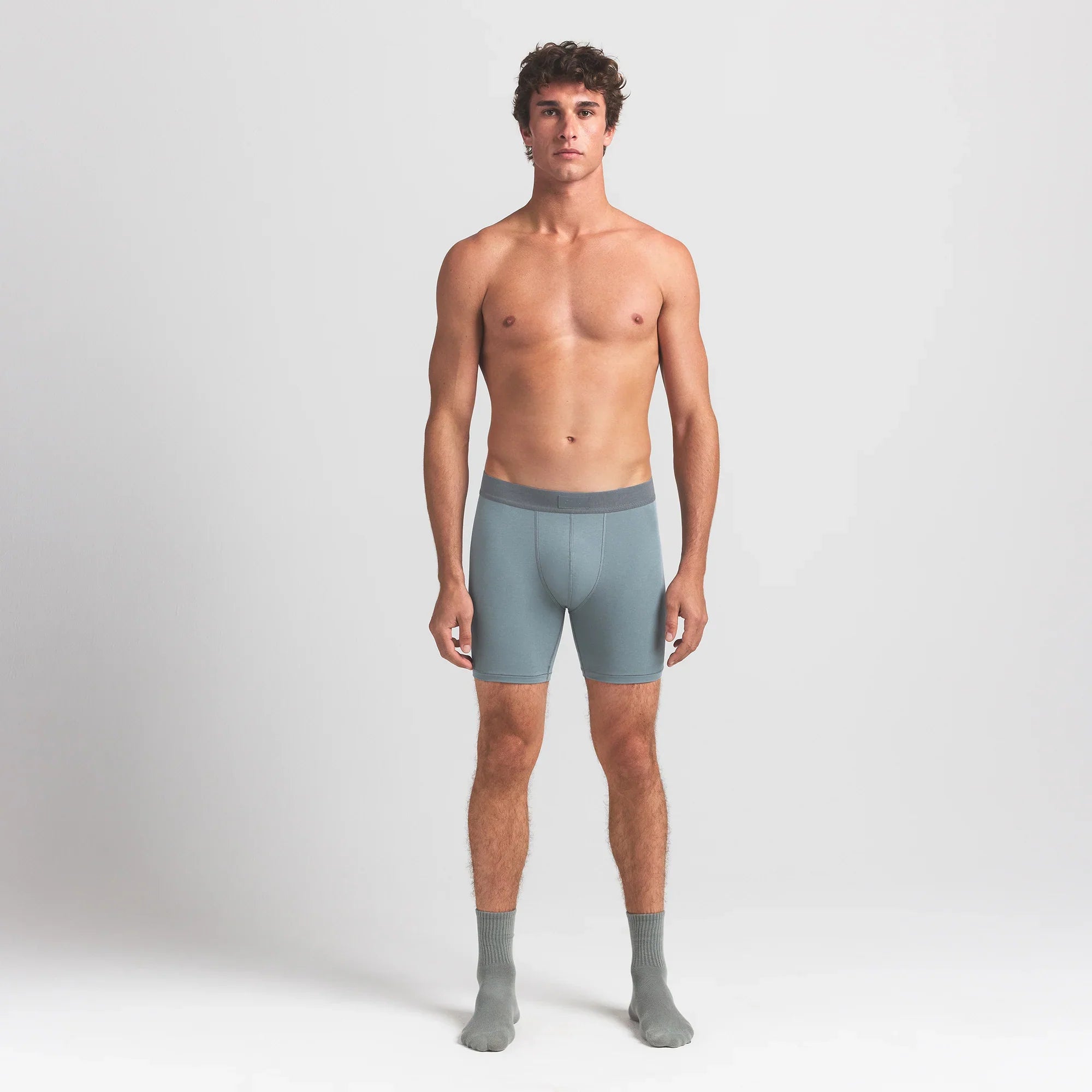 SKIMS COTTON MENS 5″ BOXER BRIEF | SKY - Mind Türkiye