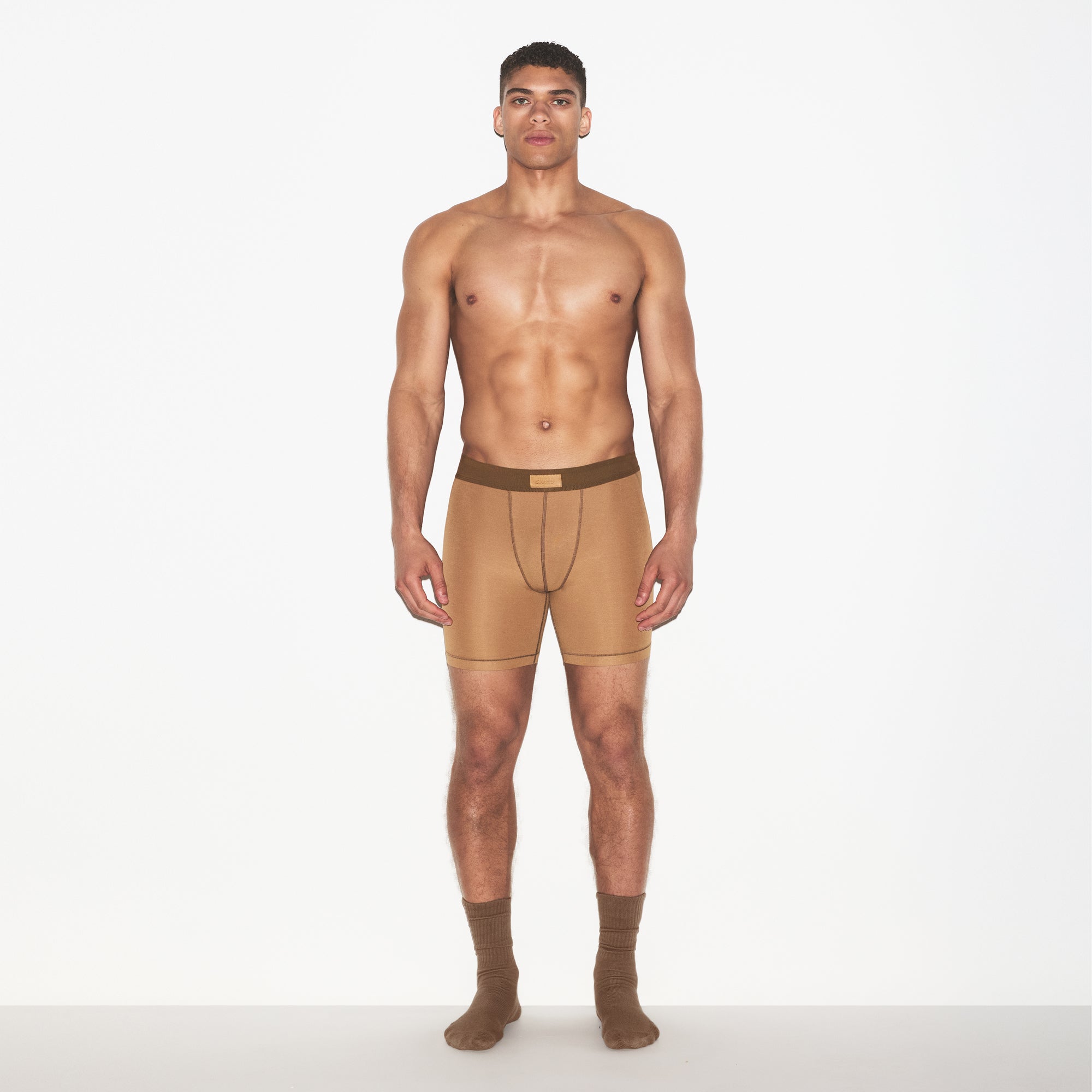 SKIMS COTTON MENS 5″ BOXER BRIEF 3-PACK | RUSSET MULTI - Mind Türkiye