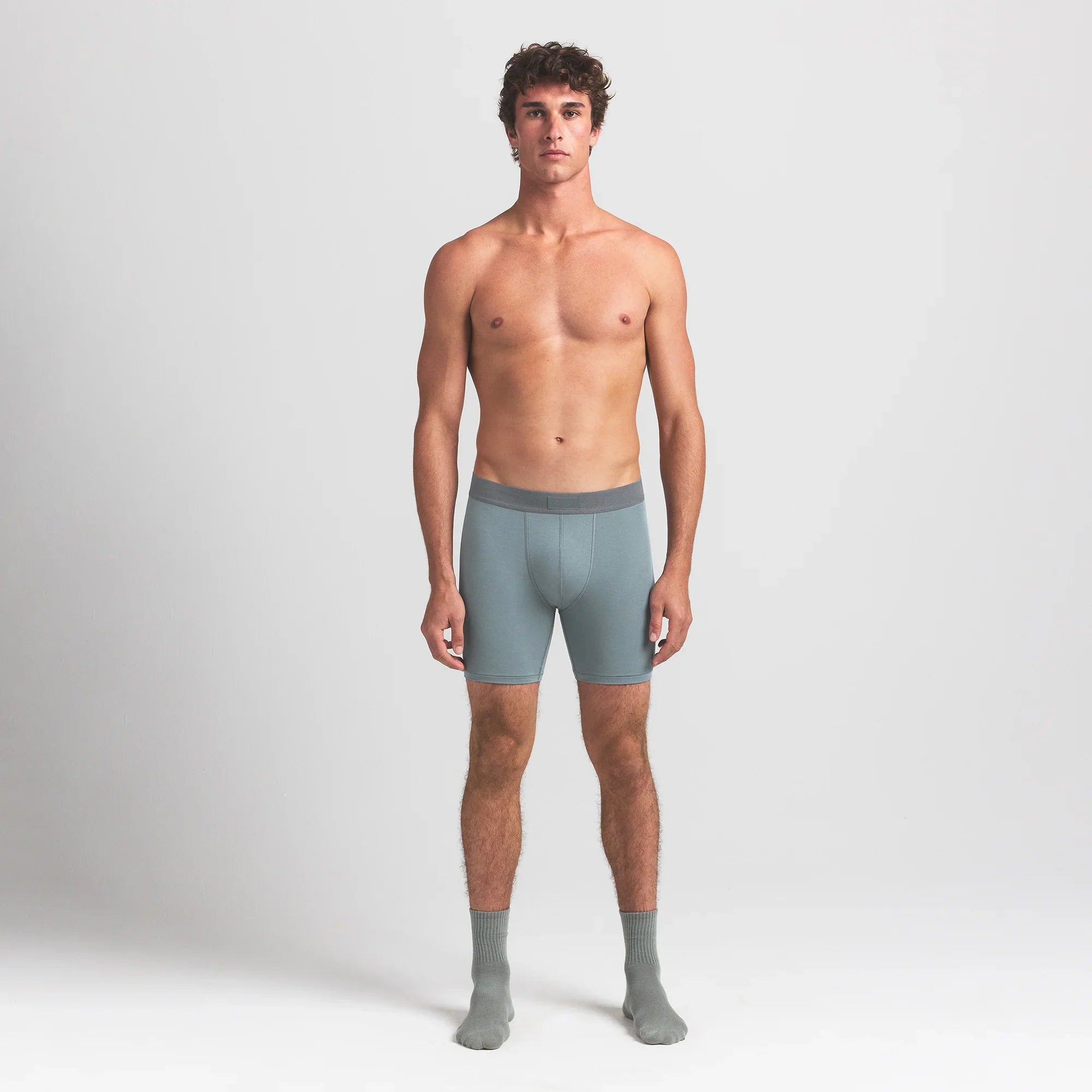 SKIMS COTTON MENS 5″ BOXER BRIEF 5-PACK | VERDANT SKY MULTI - Mind Türkiye