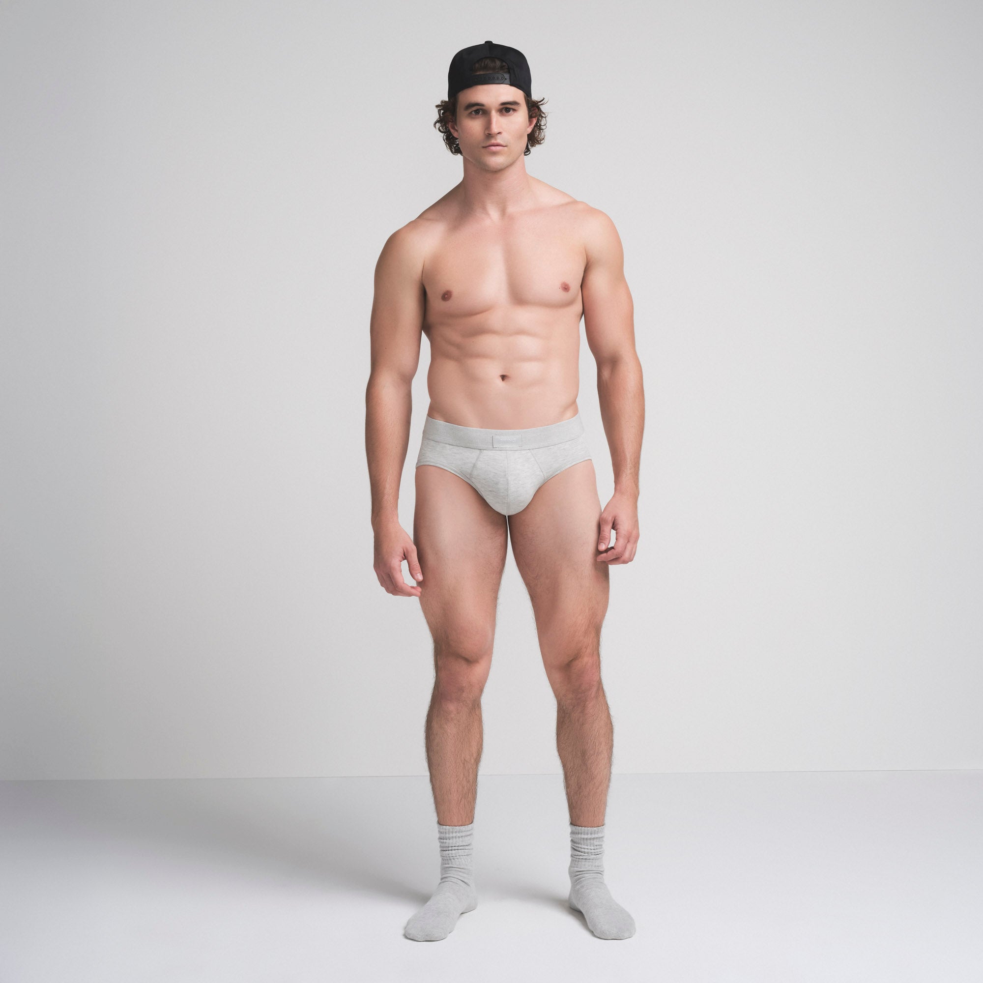 SKIMS COTTON MENS BRIEF | LIGHT HEATHER GREY - Mind Türkiye