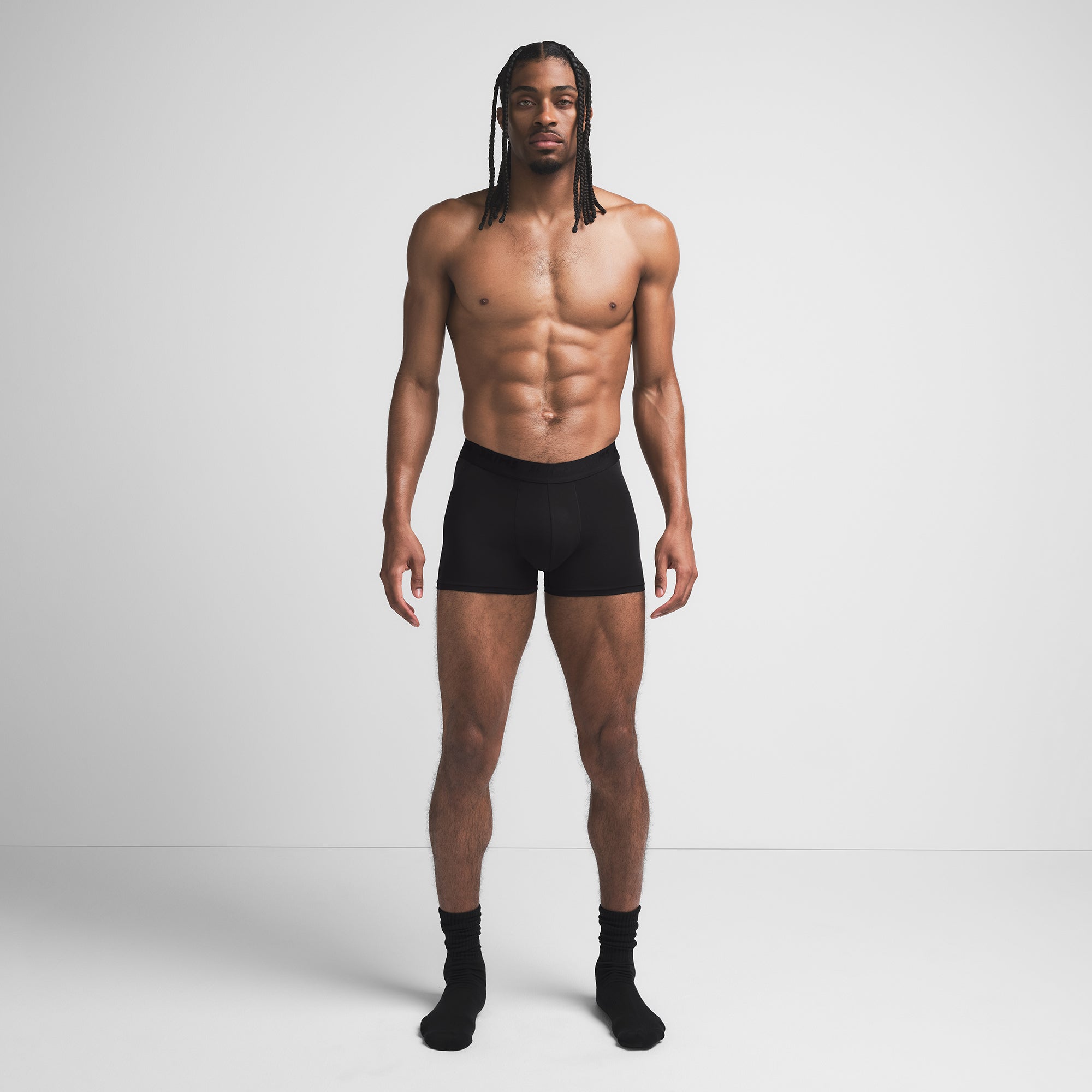 SKIMS STRETCH MENS 3″ BOXER BRIEF | OBSIDIAN - Mind Türkiye