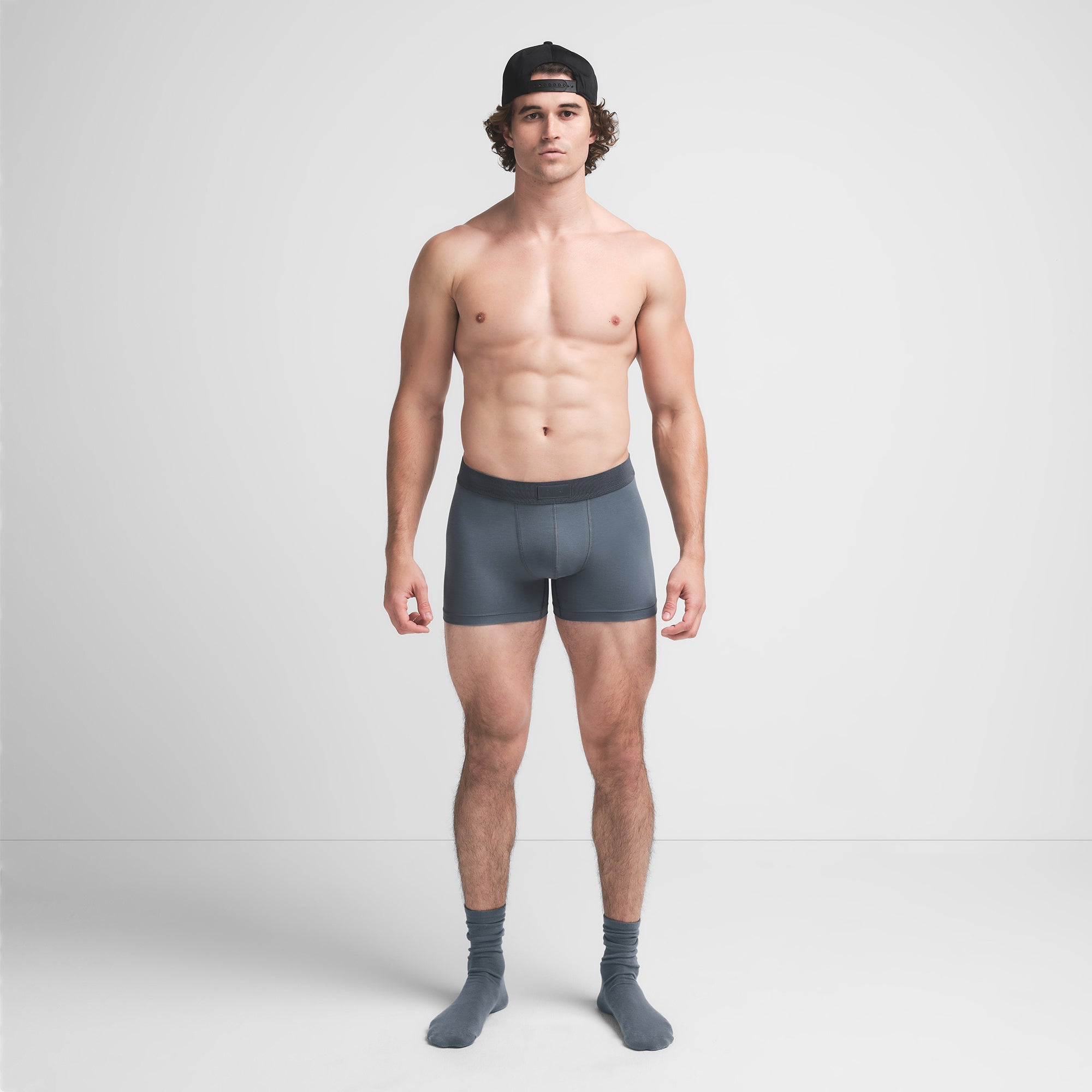 SKIMS COTTON MENS 3″ BOXER BRIEF | KYANITE - Mind Türkiye
