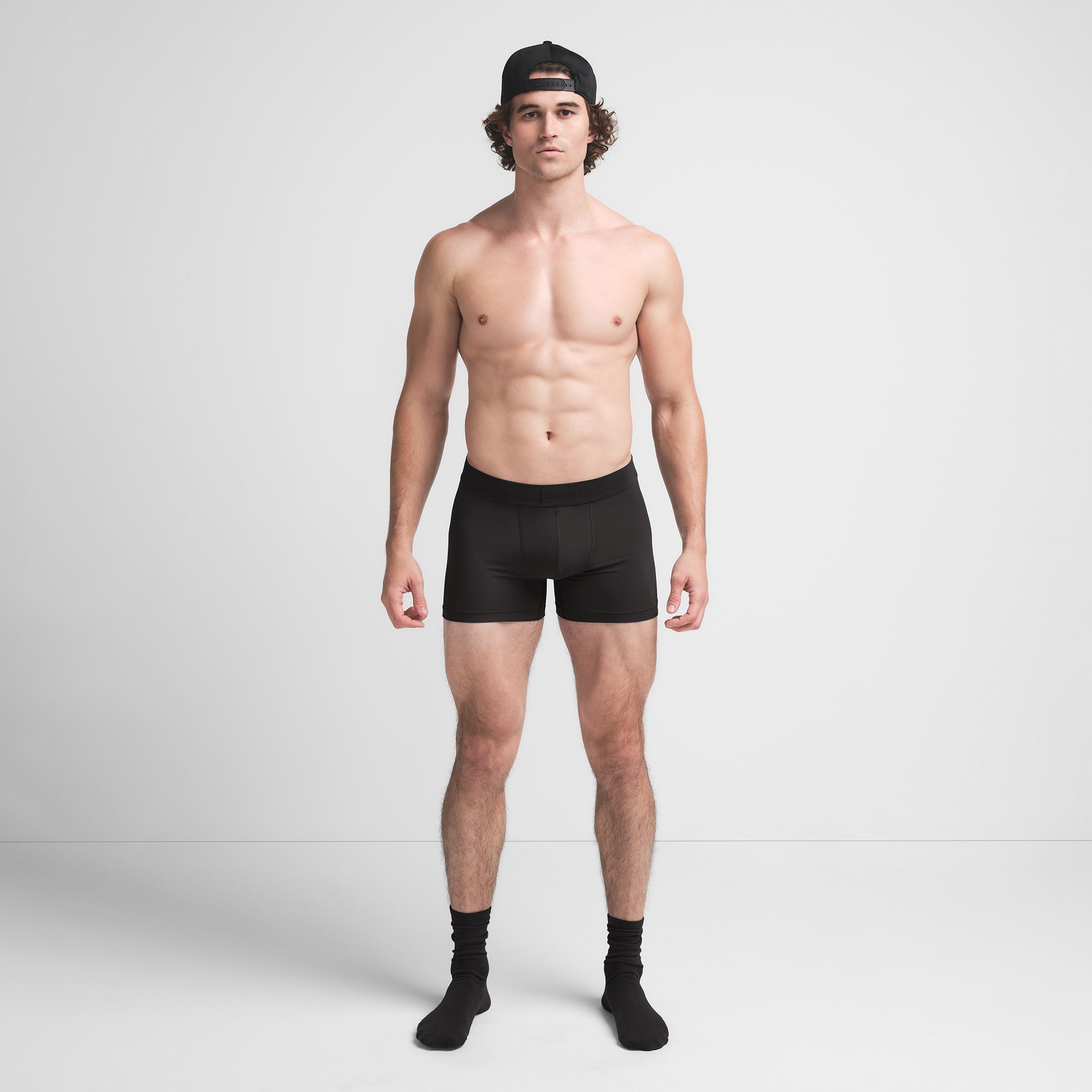 SKIMS COTTON MENS 3″ BOXER BRIEF | ONYX - Mind Türkiye